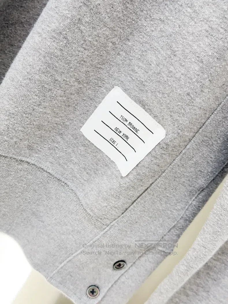 Thom Browne Thom Browne Round collar long sleeve hoodie Size US S / EU 44-46 / 1 - 6 Thumbnail