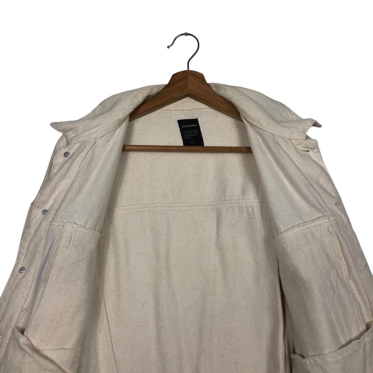 Japanese Brand 📌Vintage Denim Jacket Biker Rag Machine Cargo Pockets Size US M / EU 48-50 / 2 - 15 Thumbnail