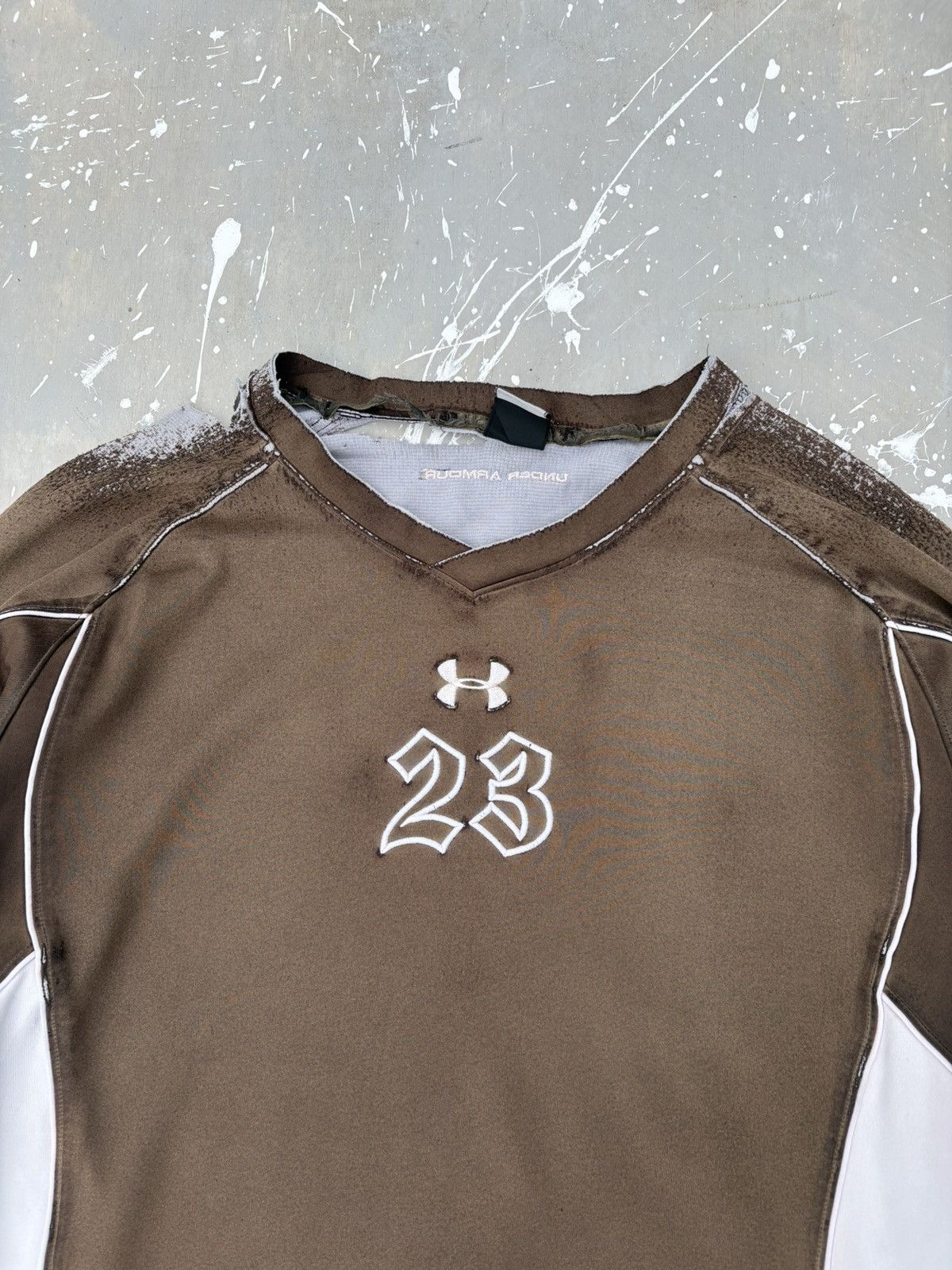 Under Armour Trashed Distressed & Sunfaded Under Armour Long Sleeve Punk Size US XL / EU 56 / 4 - 5 Thumbnail