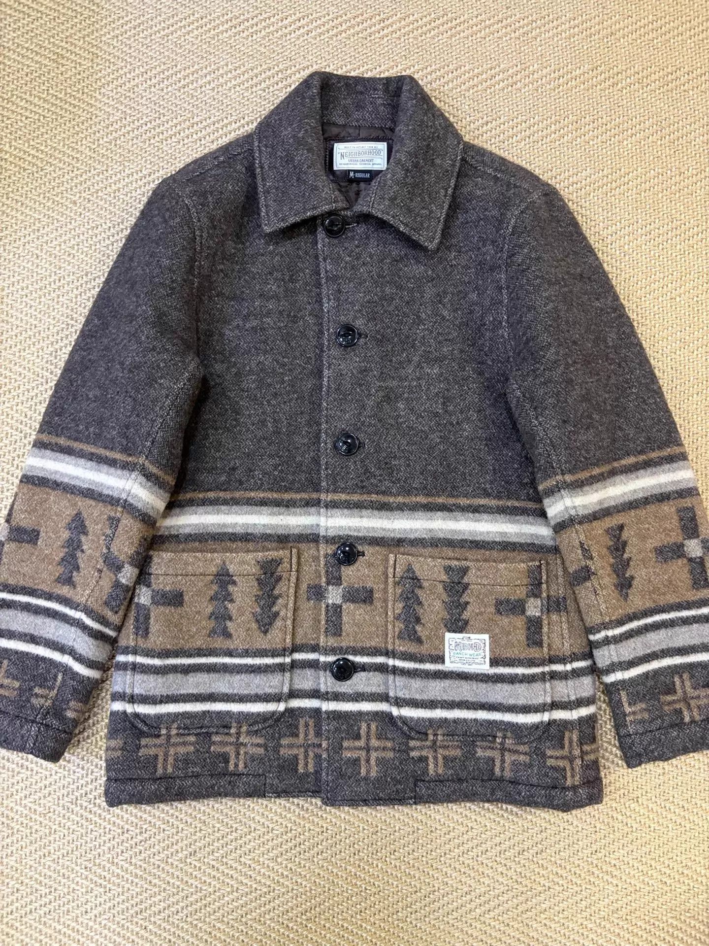 Neighborhood NEIGHBORHOOD Tribal Wool Tweed Coat M New Rare Size US M / EU 48-50 / 2 - 1 Thumbnail
