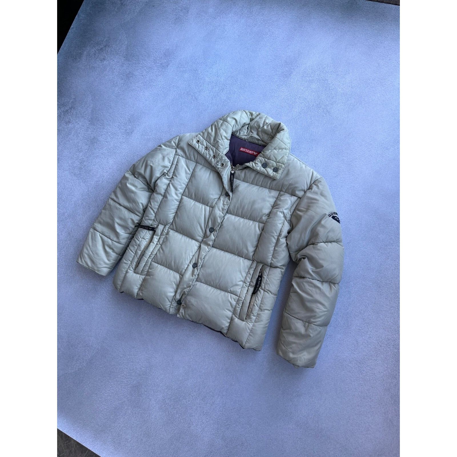 Quiksilver VTG Quicksilver Woman Silver Puffer Jacket 90s Size M / US 6-8 / IT 42-44 - 4 Thumbnail
