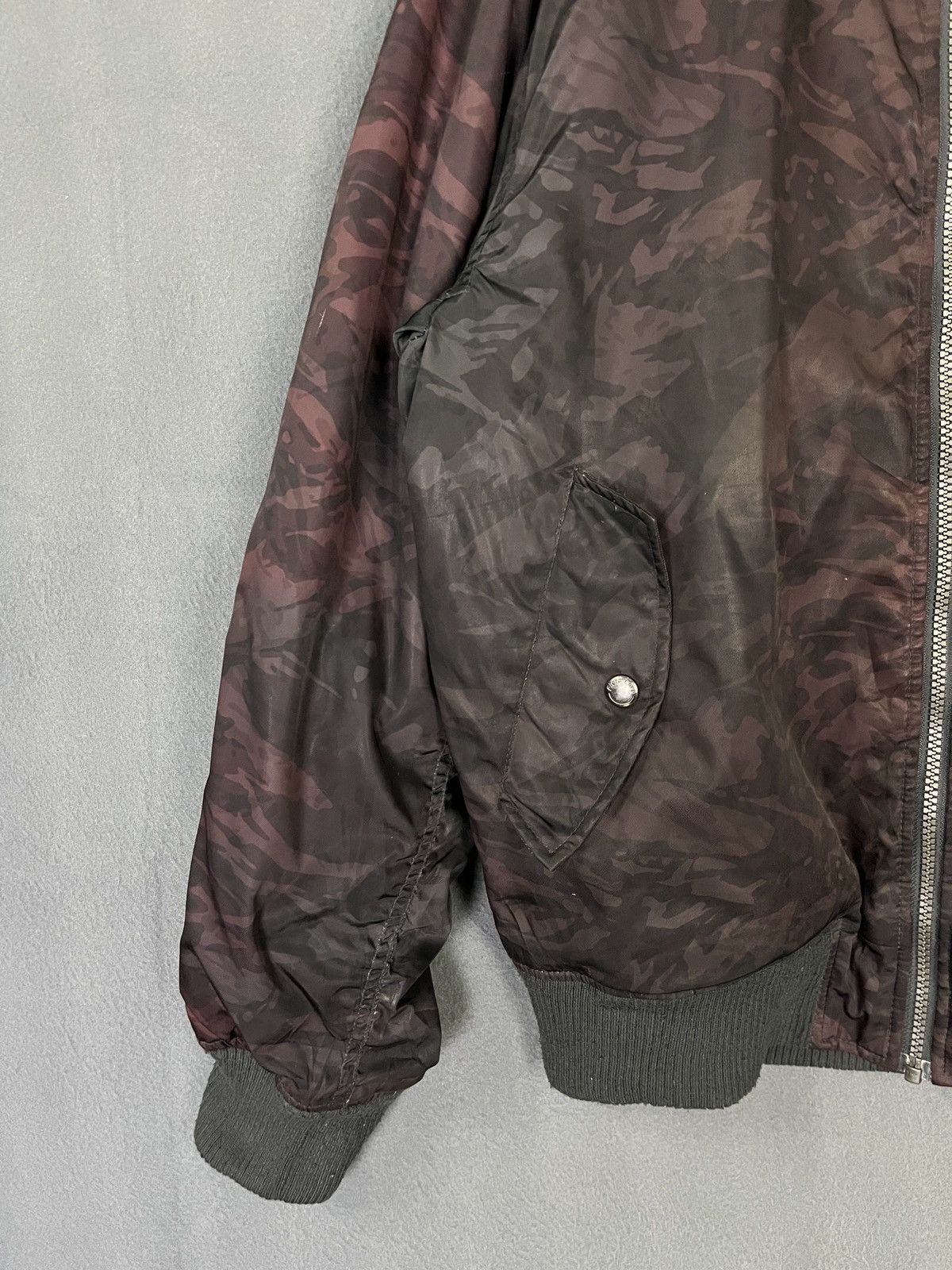 Japanese Brand Heat Assist Red Camouflage Army Stripes Bomber Jacket Size US L / EU 52-54 / 3 - 4 Thumbnail
