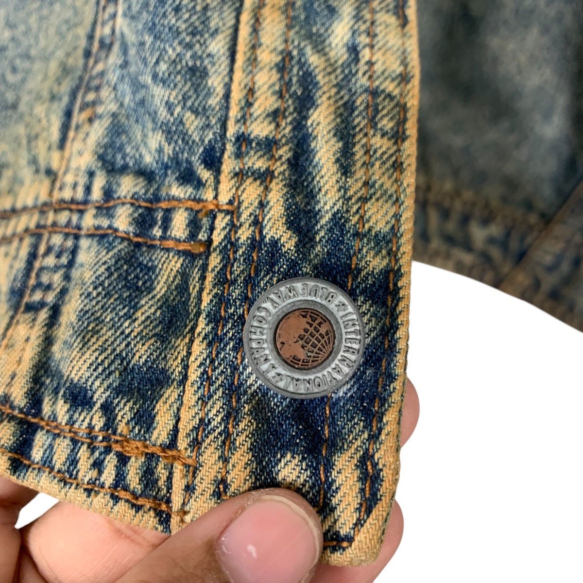 Japanese Brand Vintage CLUB & TEAM Blue Way Company Denim Jacket #2575-C116 Size US M / EU 48-50 / 2 - 13 Thumbnail