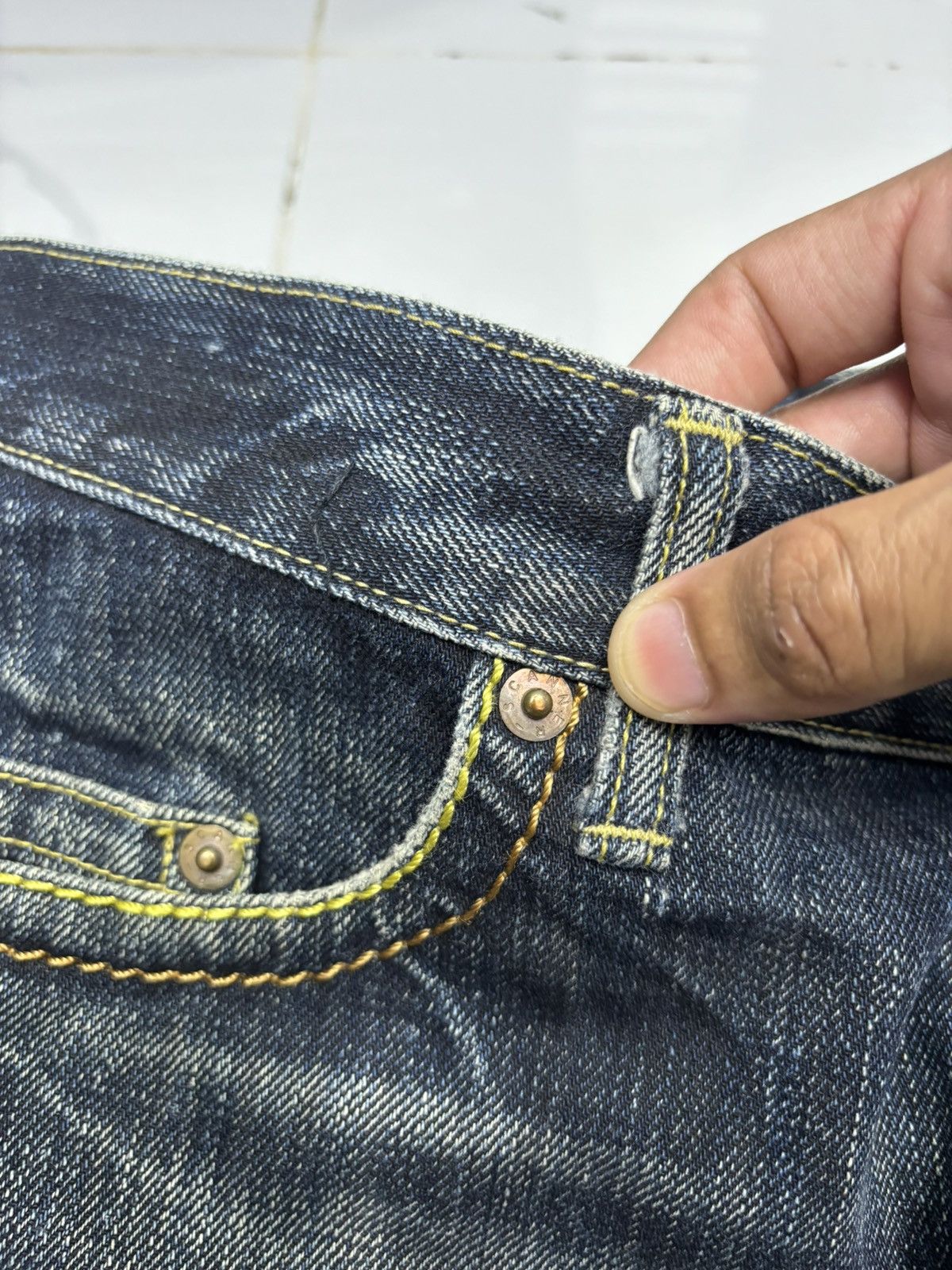 FDMTL BAGGY JEANS SCANNER BY FDMTL DISTRESSED DENIM JEANS Size US 34 / EU 50 - 11 Thumbnail