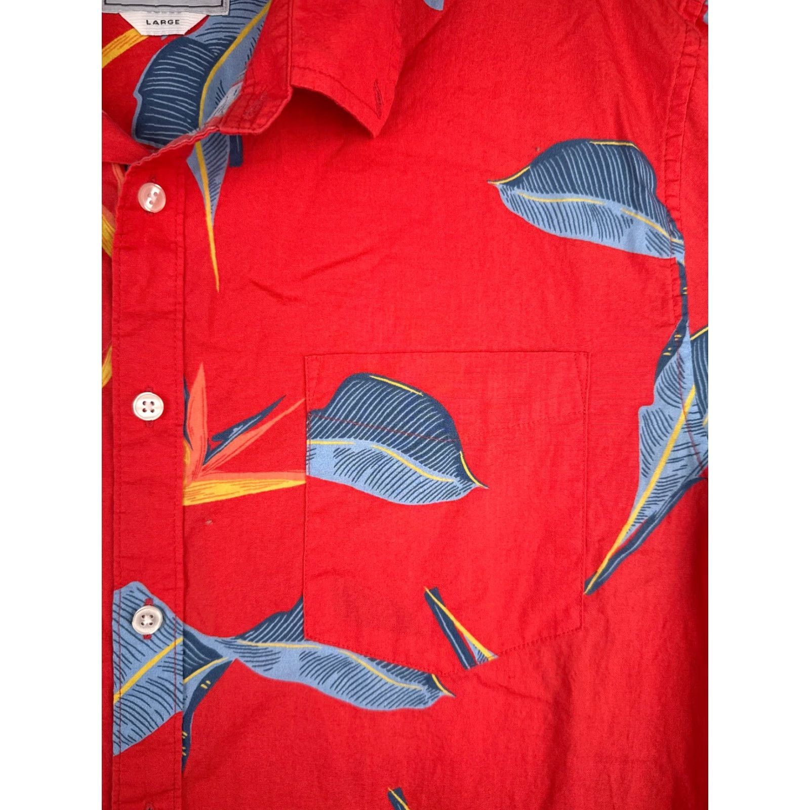 Vintage Molokai Surf Co Hawaiian Shirt Adult Large Blue Floral Cotton Slim Fit Size US L / EU 52-54 / 3 - 6 Thumbnail