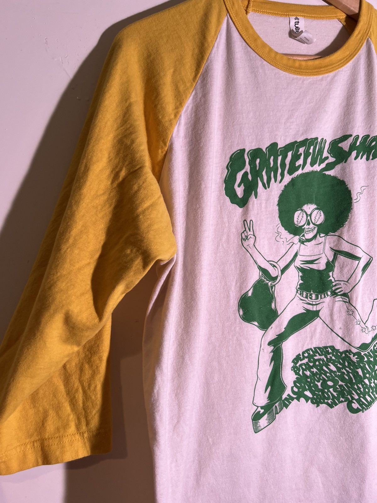Vintage 2022 The Grateful Shred Retro Goth Rock Band Raglan Shirt Size US XL / EU 56 / 4 - 6 Thumbnail