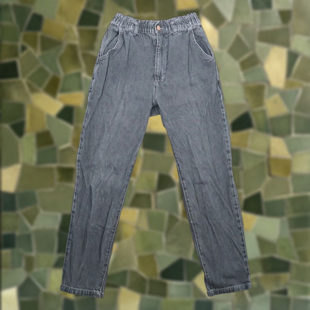 Bdg BDG Urban Outfitters Pull-On Mom Jeans Regular Women 27 Black Denim 100% Cotton High Rise Day 27 Inseam Mens? Size 27" / US 4 / IT 40 - 1 Thumbnail