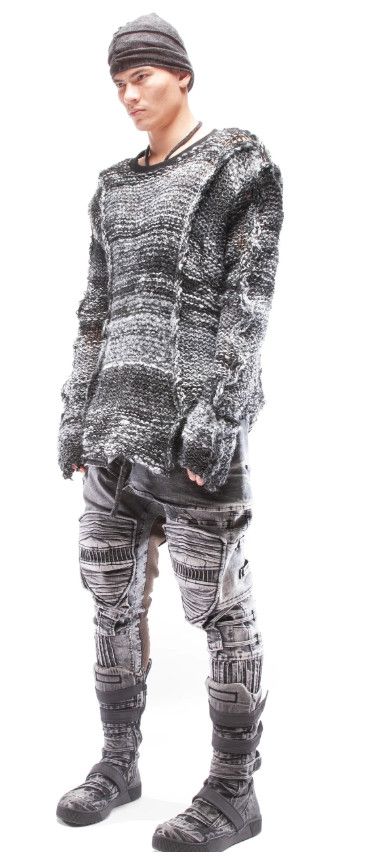 Demobaza Demobaza Pullover Life Code Sweater Size US L / EU 52-54 / 3 - 2 Thumbnail