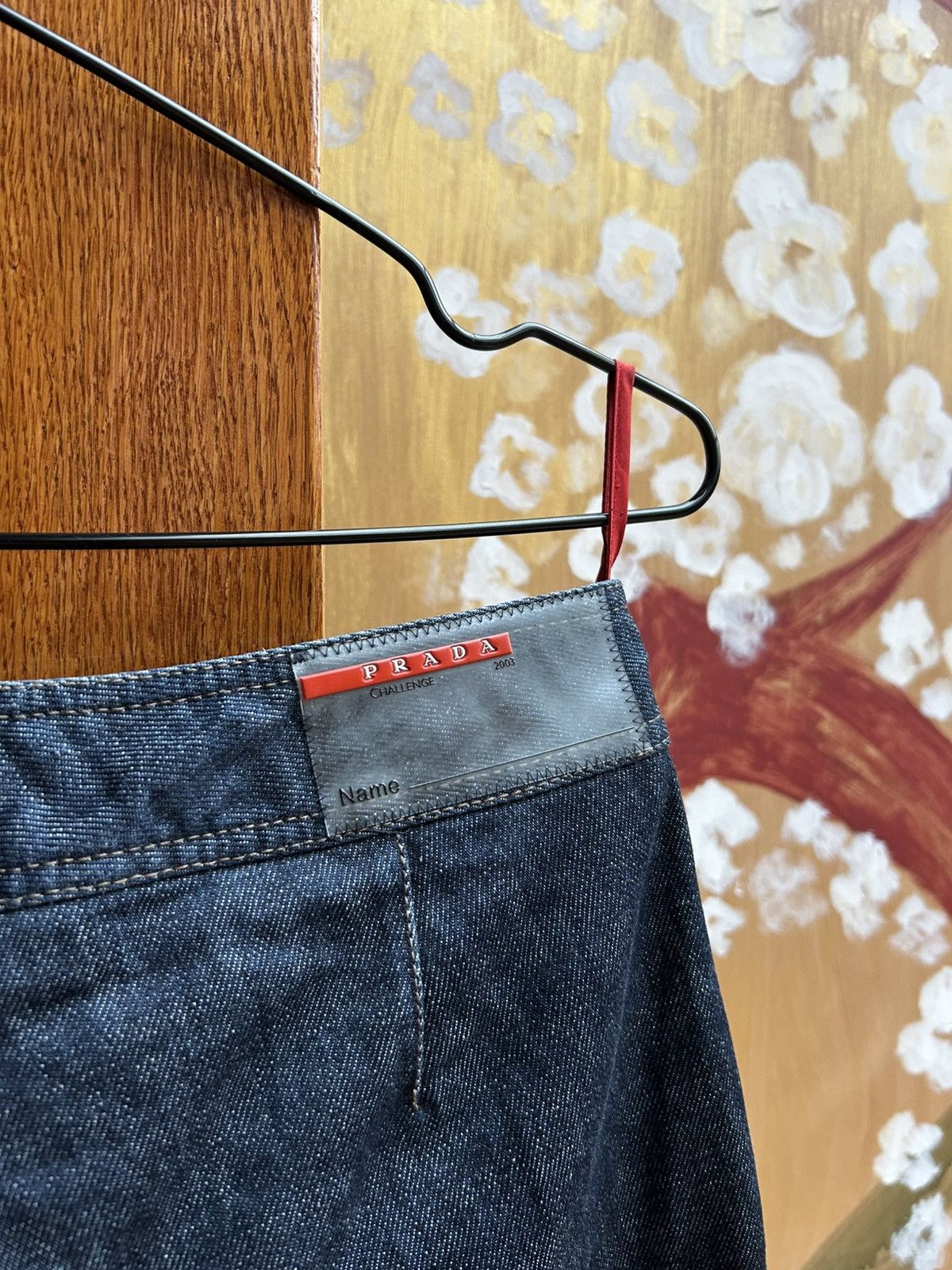 Prada × Vintage Vintage 2000’s Prada Sport Linea Rossa Bootcut Jeans Size 42 Size 28" / US 6 / IT 42 - 6 Thumbnail
