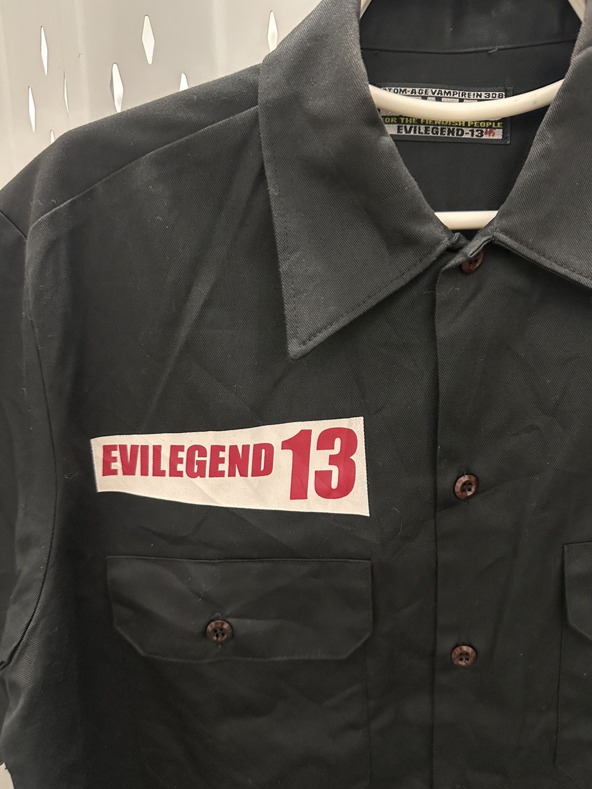 Other Japan Punk Rock Balzac Evil Legend 13 Workwear Black Shirt Size US L / EU 52-54 / 3 - 4 Thumbnail
