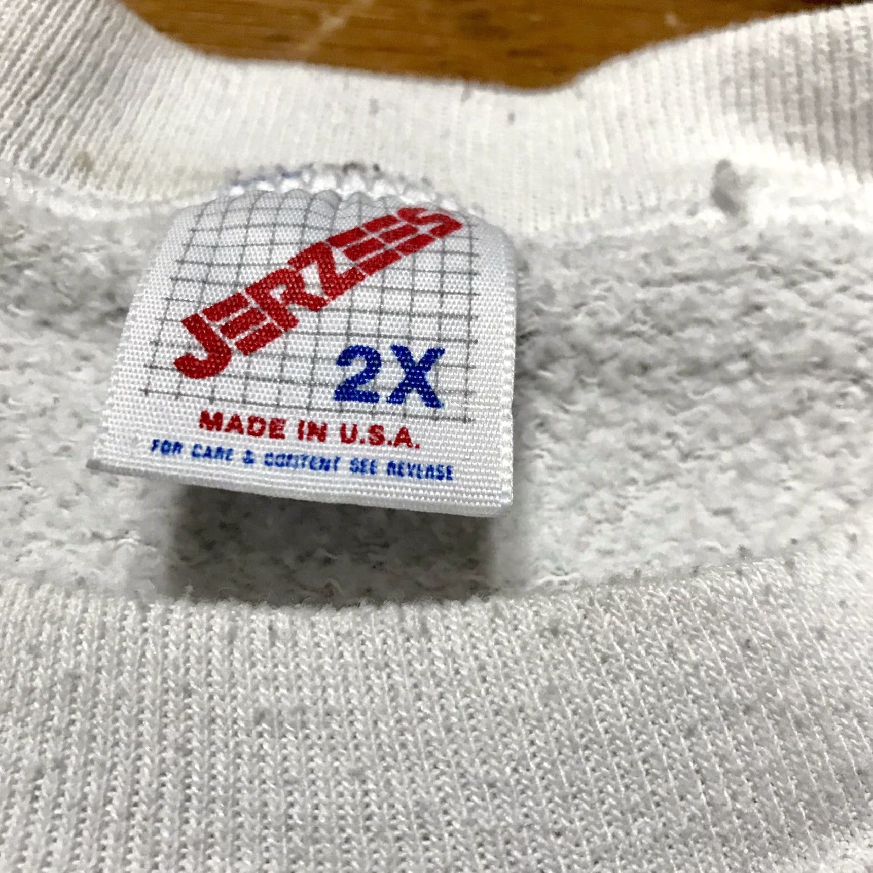 Jerzees VINTAGE Jerzees CM Pride Eagle Patriotic White Crewneck Sweatshirt Men 2XL Size US XXL / EU 58 / 5 - 6 Thumbnail