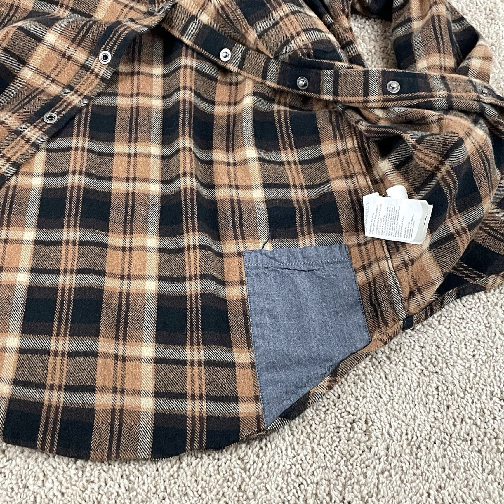Prana Prana Flannel Shirt Womens M Plaid Golden Canyon Snap Chore Outdoor T278 Size M / US 6-8 / IT 42-44 - 7 Thumbnail