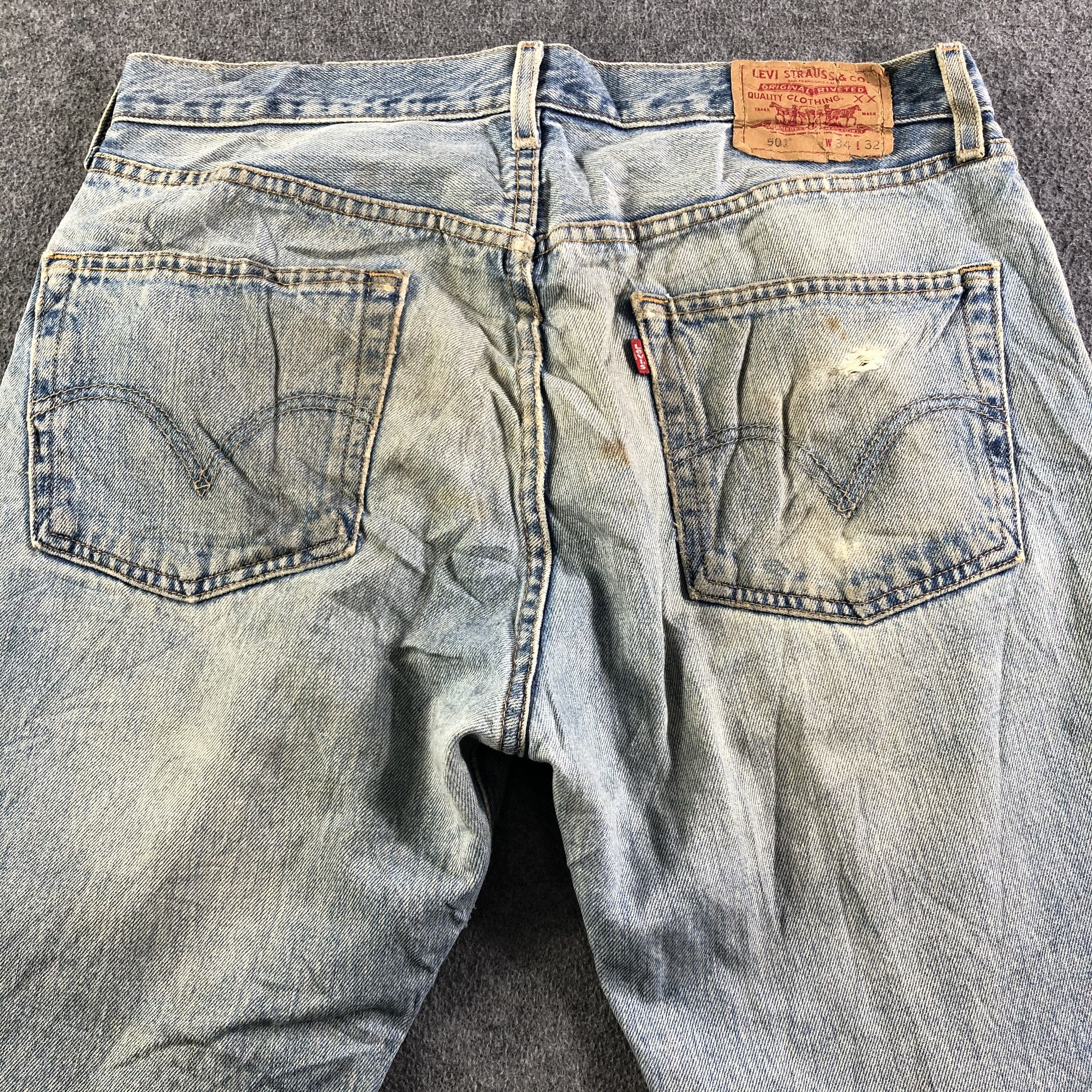 Levi's Vintage 90s Levis 501 Jeans-J3743 Size US 35 - 4 Thumbnail