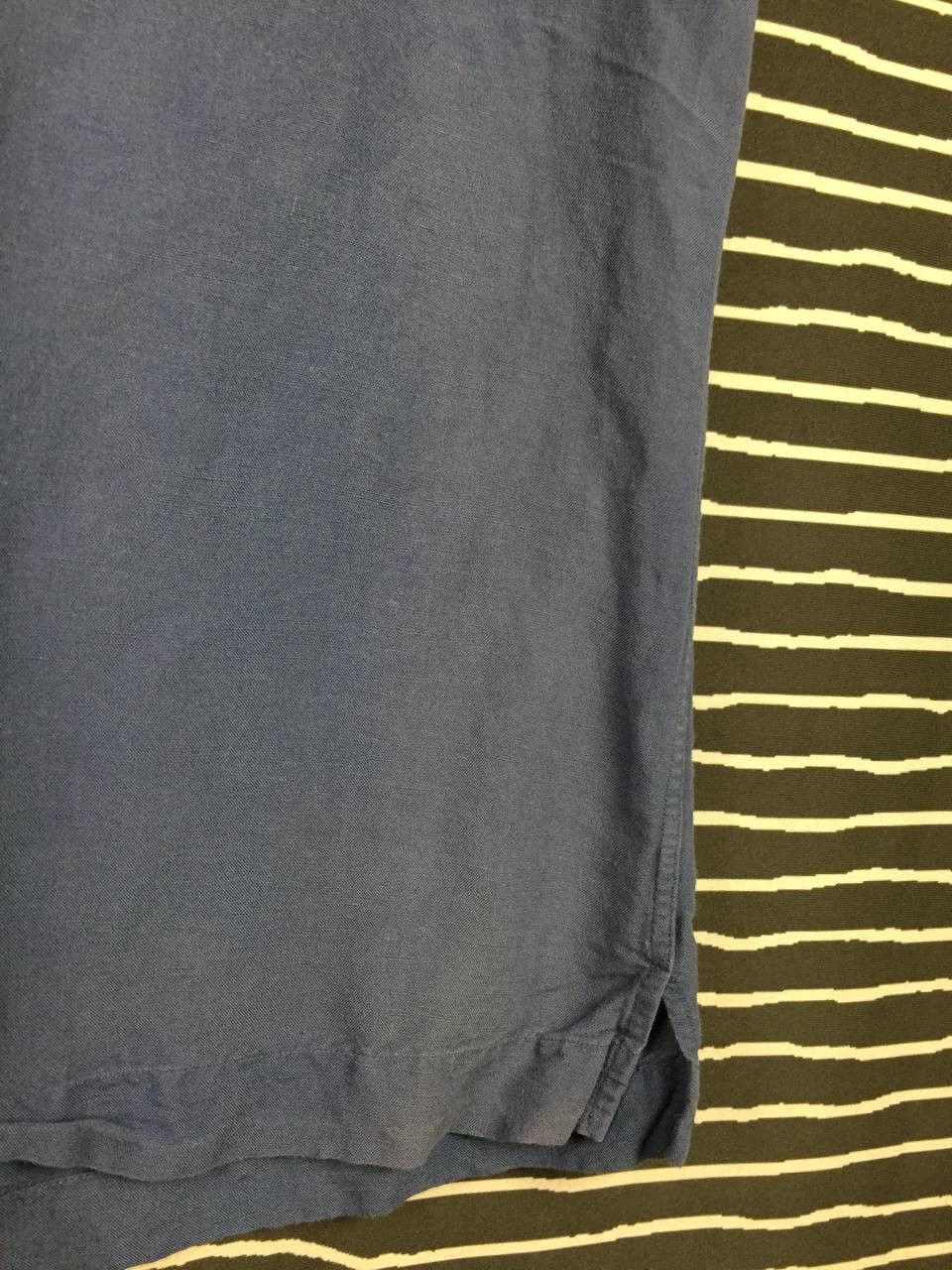 Club Room Club Room Medium Blue Linen Rayon Blend Camp Shirt Size US M / EU 48-50 / 2 - 6 Thumbnail