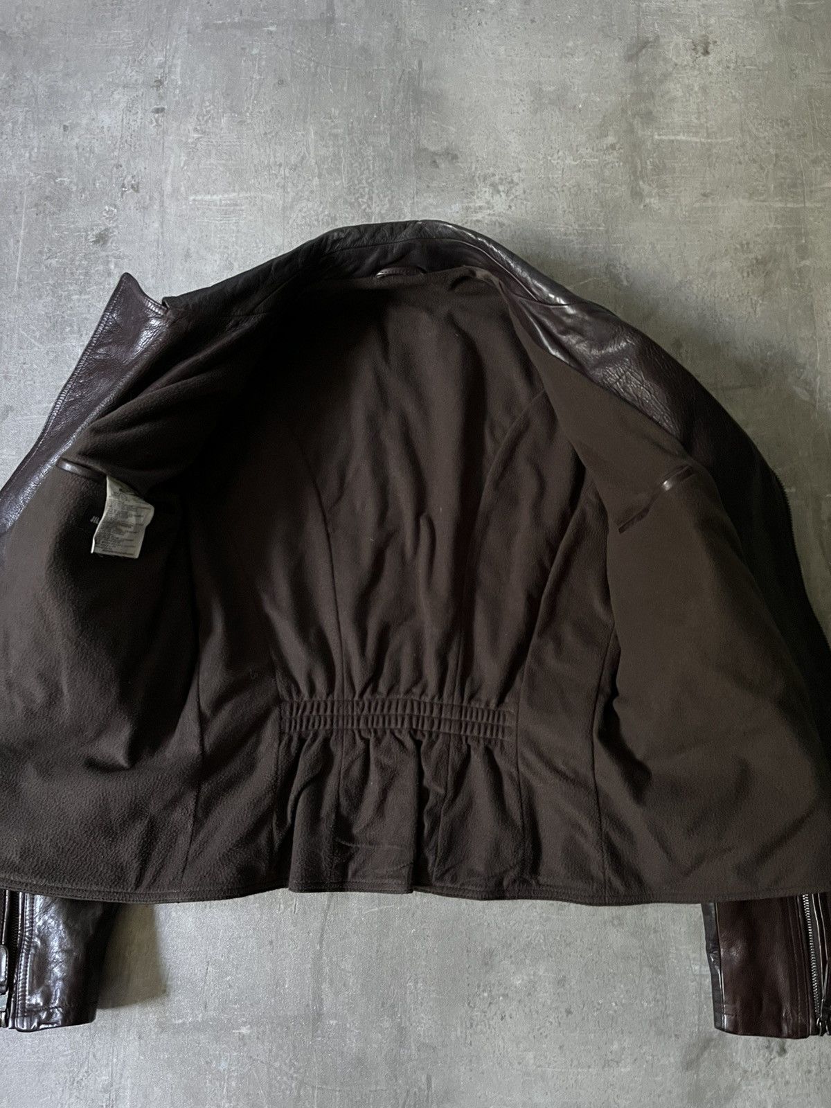 Jil Sander Jil Sander by Raf Simons brown leather jacket rare Size US M / EU 48-50 / 2 - 14 Thumbnail