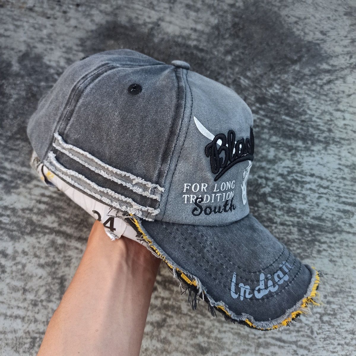 14th Addiction × Cowboy Equipment SICK,, wash distressed, black rabel hat Size ONE SIZE - 6 Thumbnail