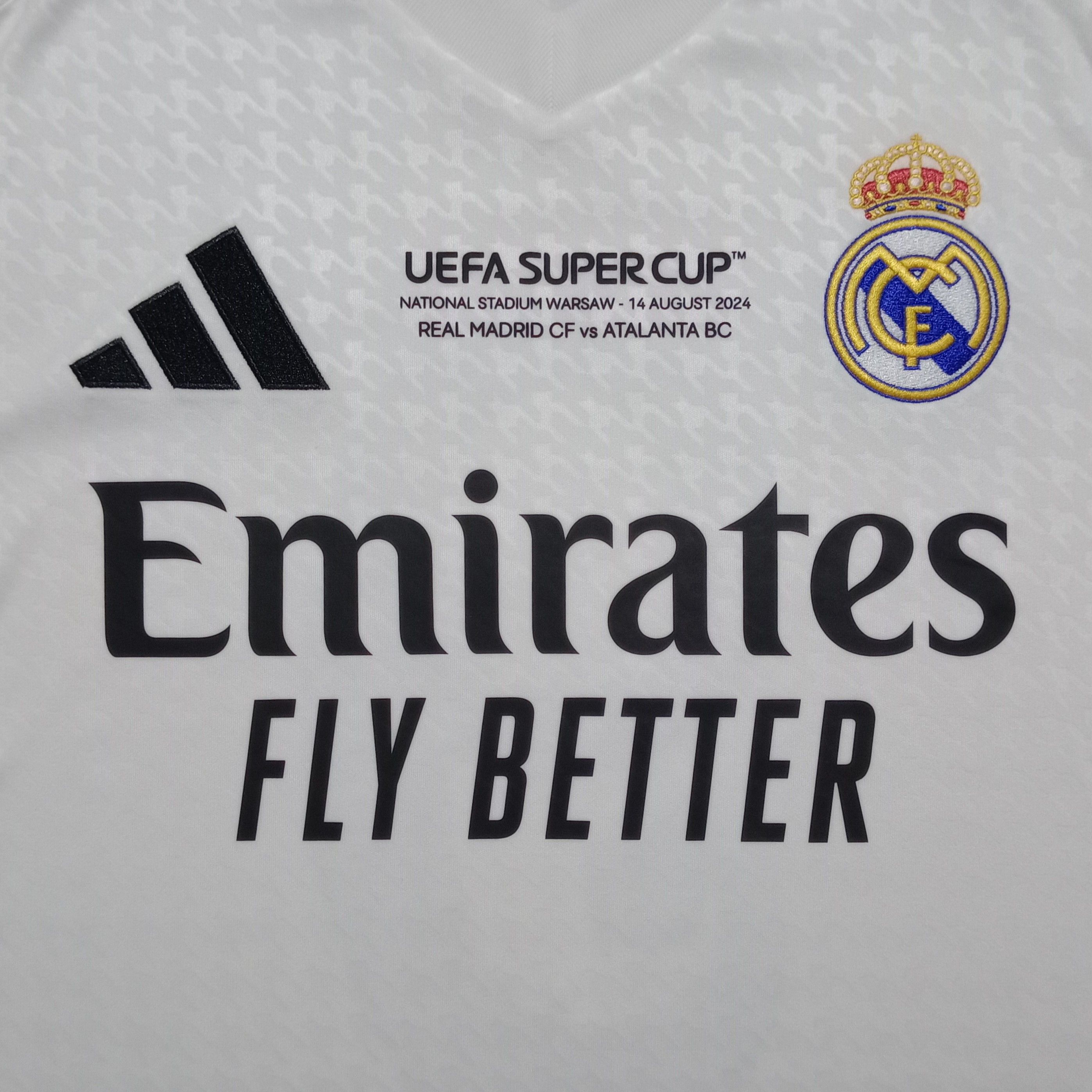 Adidas Real Madrid Uefa Super Cup Final 2024 Jersey Kylian Mbappe 9 Size US M / EU 48-50 / 2 - 3 Thumbnail