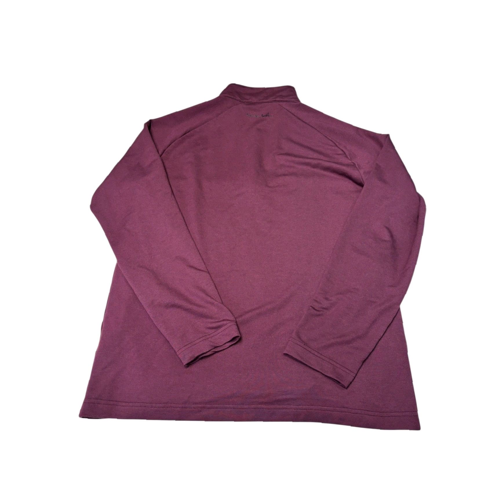 TravisMathew Travis Mathew Mens Pullover Shirt Long Sleeve Burgundy 1/4 Zip Mock Neck Logo Zipper Golf Sweatshirt Knit Size US S / EU 44-46 / 1 - 6 Thumbnail
