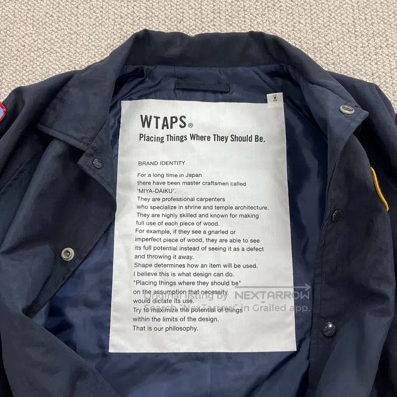 Wtaps Wtaps Coach jacket, coat, badge, jacket Size US M / EU 48-50 / 2 - 5 Thumbnail