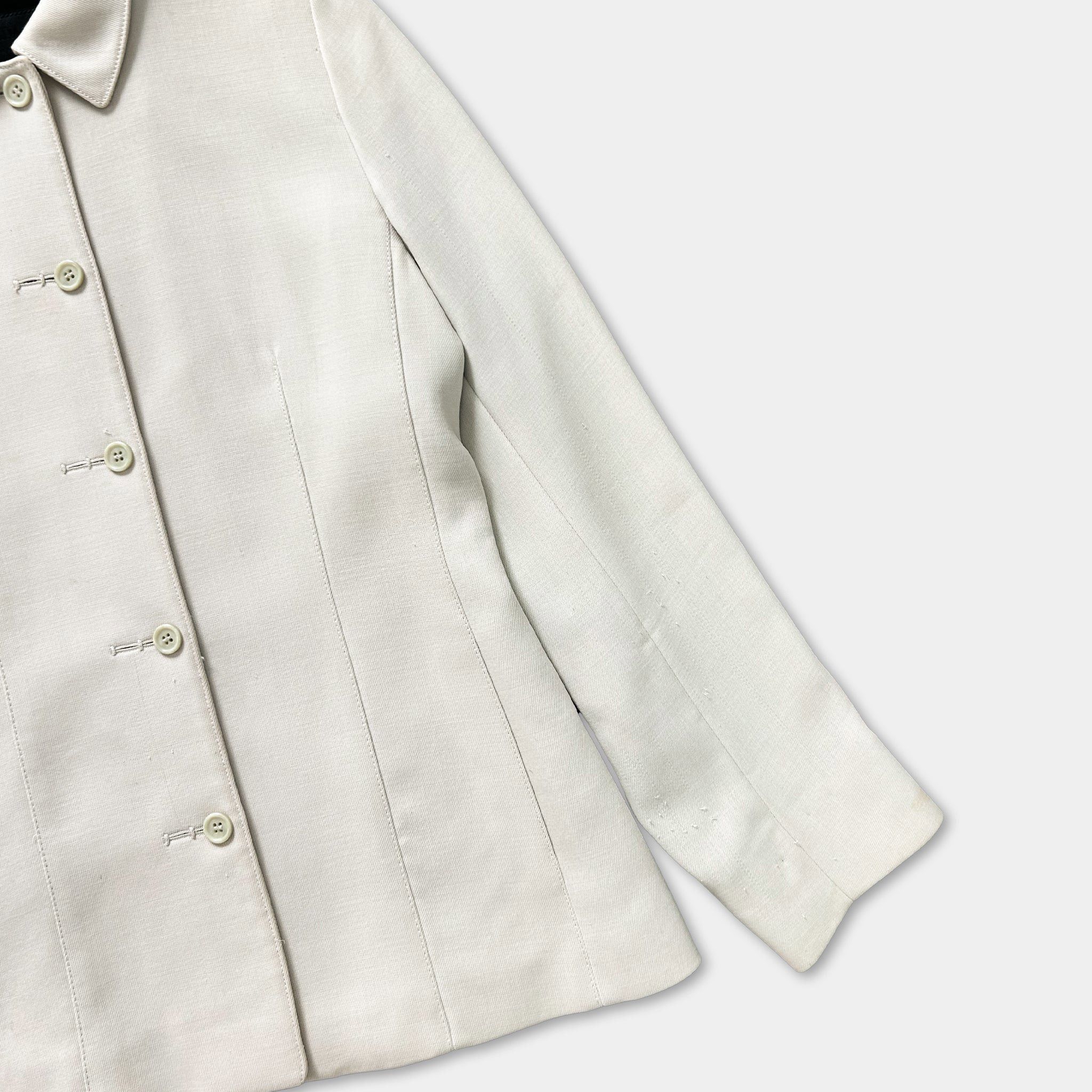 Prada Prada 2000's Classical Cotton Blazer Jacket Size S / US 4 / IT 40 - 2 Thumbnail