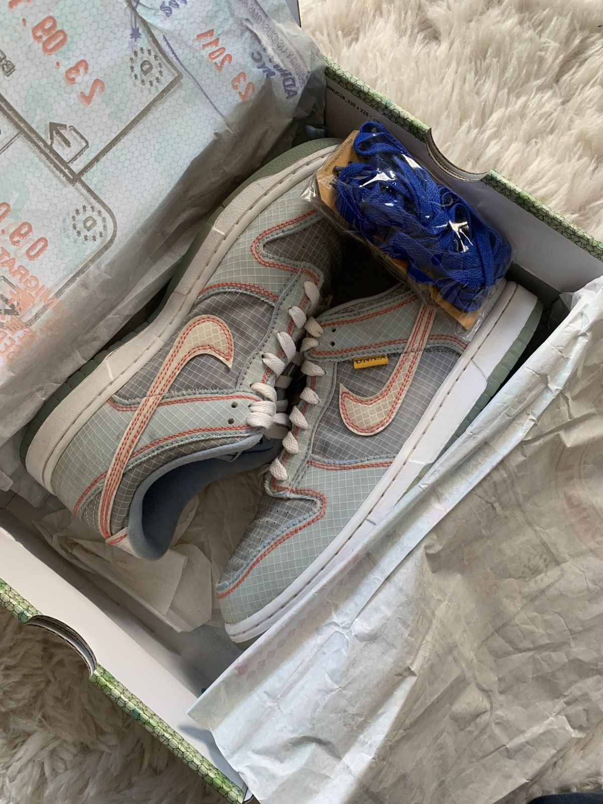 Nike Nike Dunk Low Union LA Argon Passport Pack Size 8 US OG Box Size US 8 / EU 41 - 12 Thumbnail