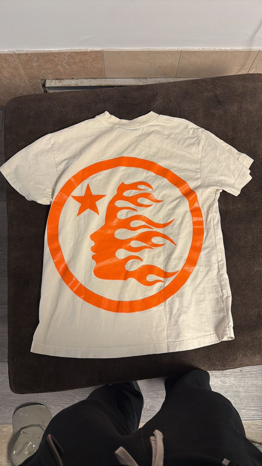 HELLSTAR Hellstar Classic T-shirt (regular print) White/orange Size US XS / EU 42 / 0 - 5 Thumbnail