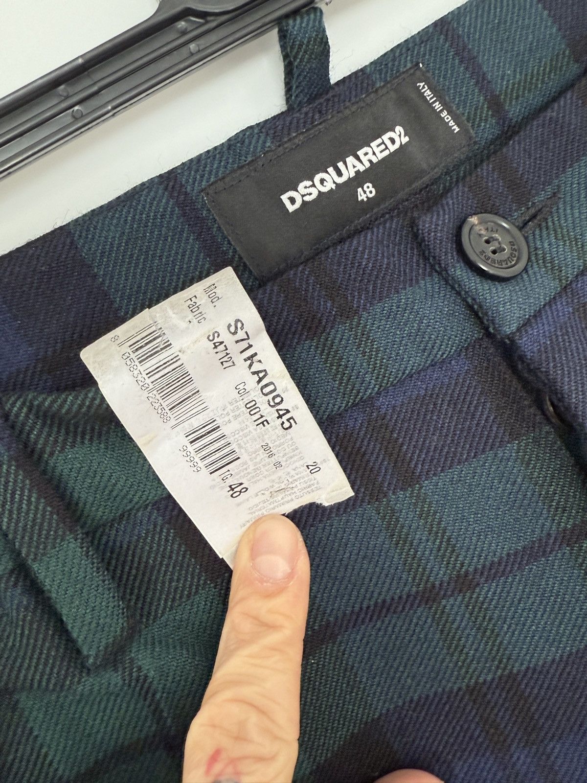Dsquared2 Wool tartan pants Size US 32 / EU 48 - 3 Thumbnail