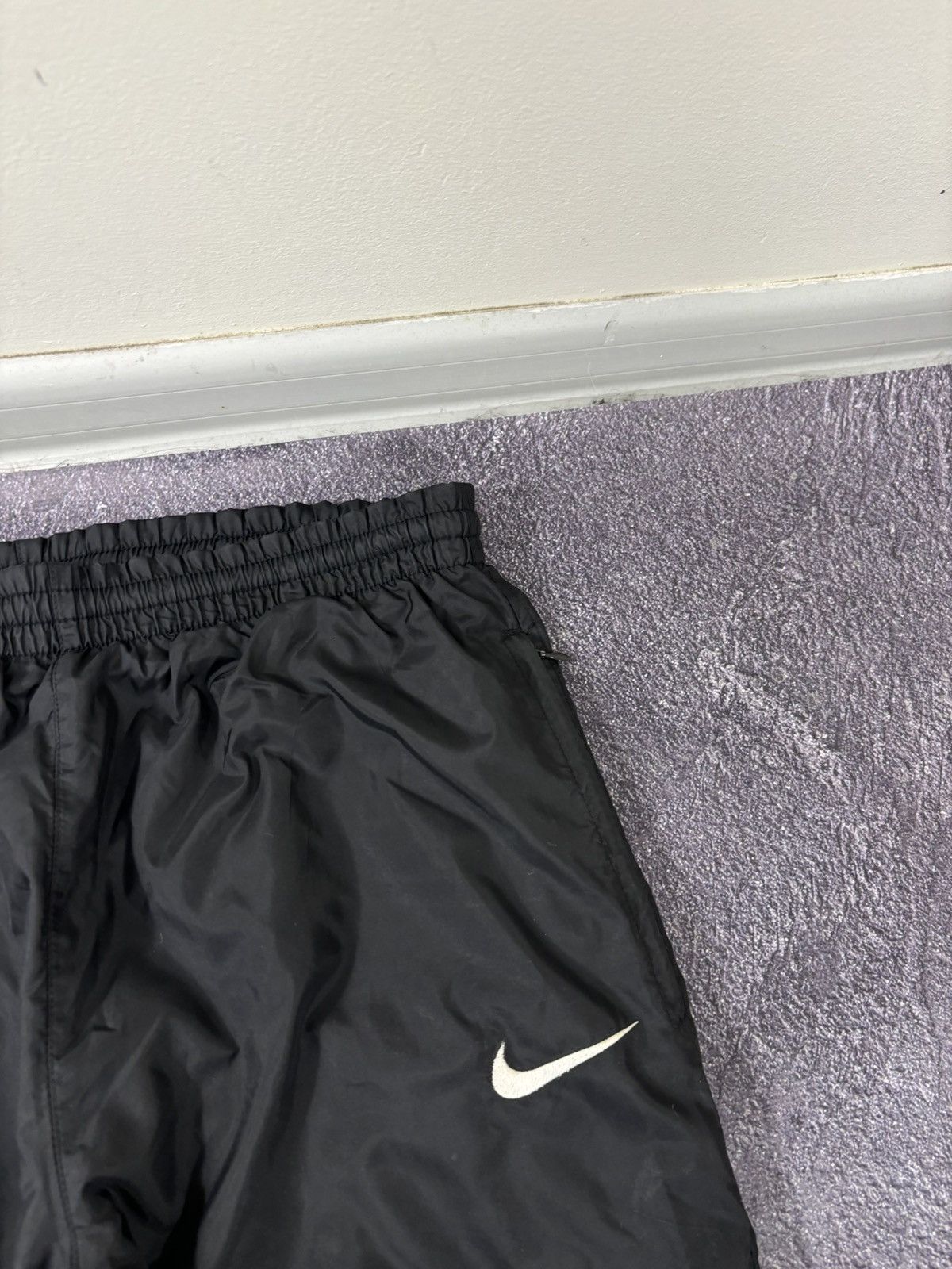 Nike Vintage 90s Nike Y2K Double Swoosh Hype Nylon Track Pants Size US 32 / EU 48 - 9 Thumbnail