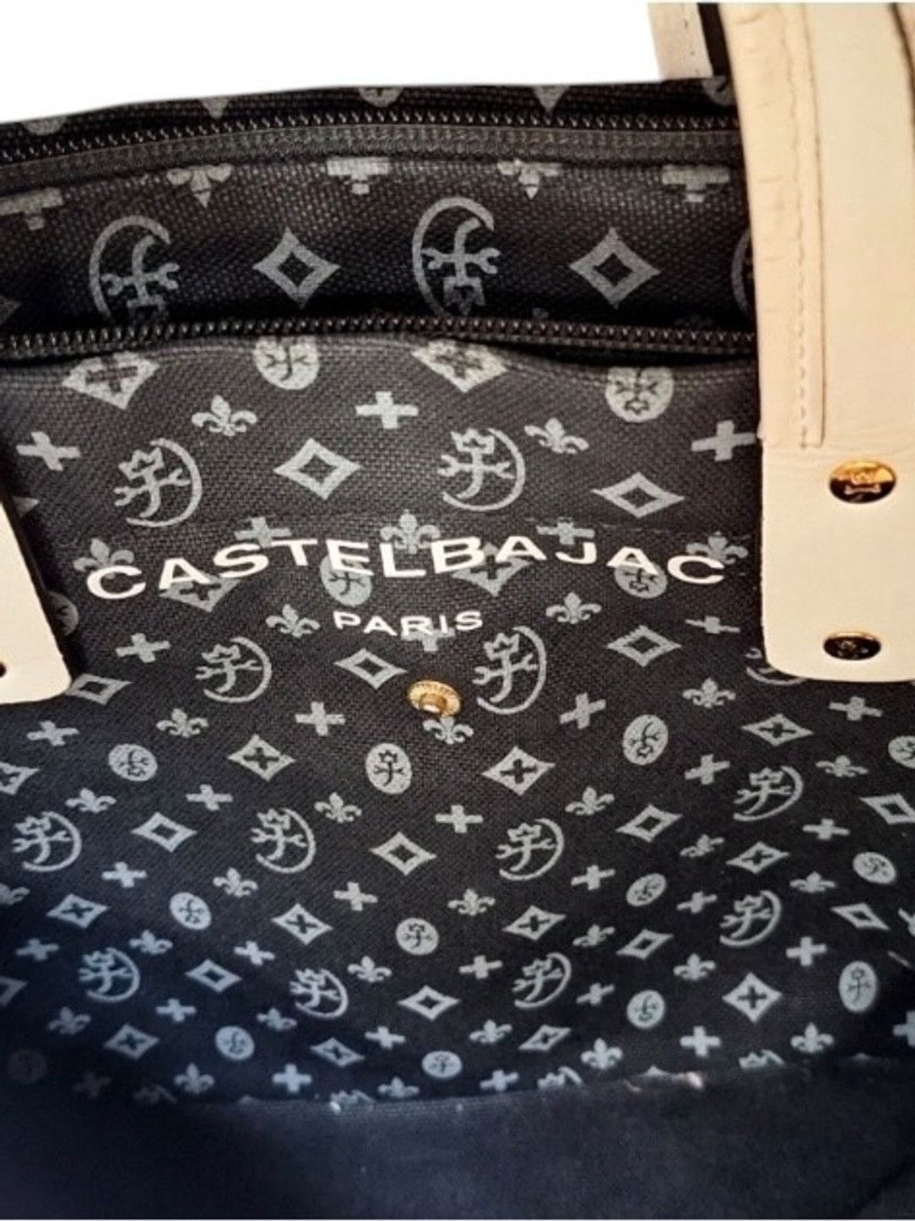 Jean Charles De Castelbajac Castelbajac Monogram Denim/ Leather Tote Size ONE SIZE - 14 Thumbnail