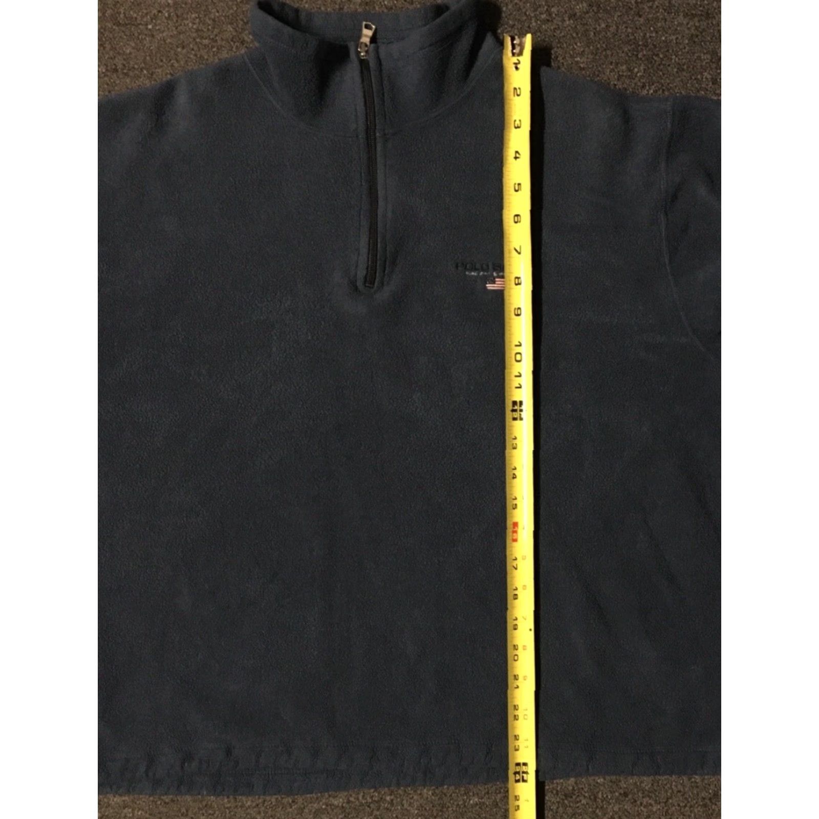 Polo Ralph Lauren VINTAGE Polo Ralph Lauren 1/4 Zip Fleece Jacket XL Blue Polo Sport BOXY Fit 90s Casual Men Size US XL / EU 56 / 4 - 7 Thumbnail