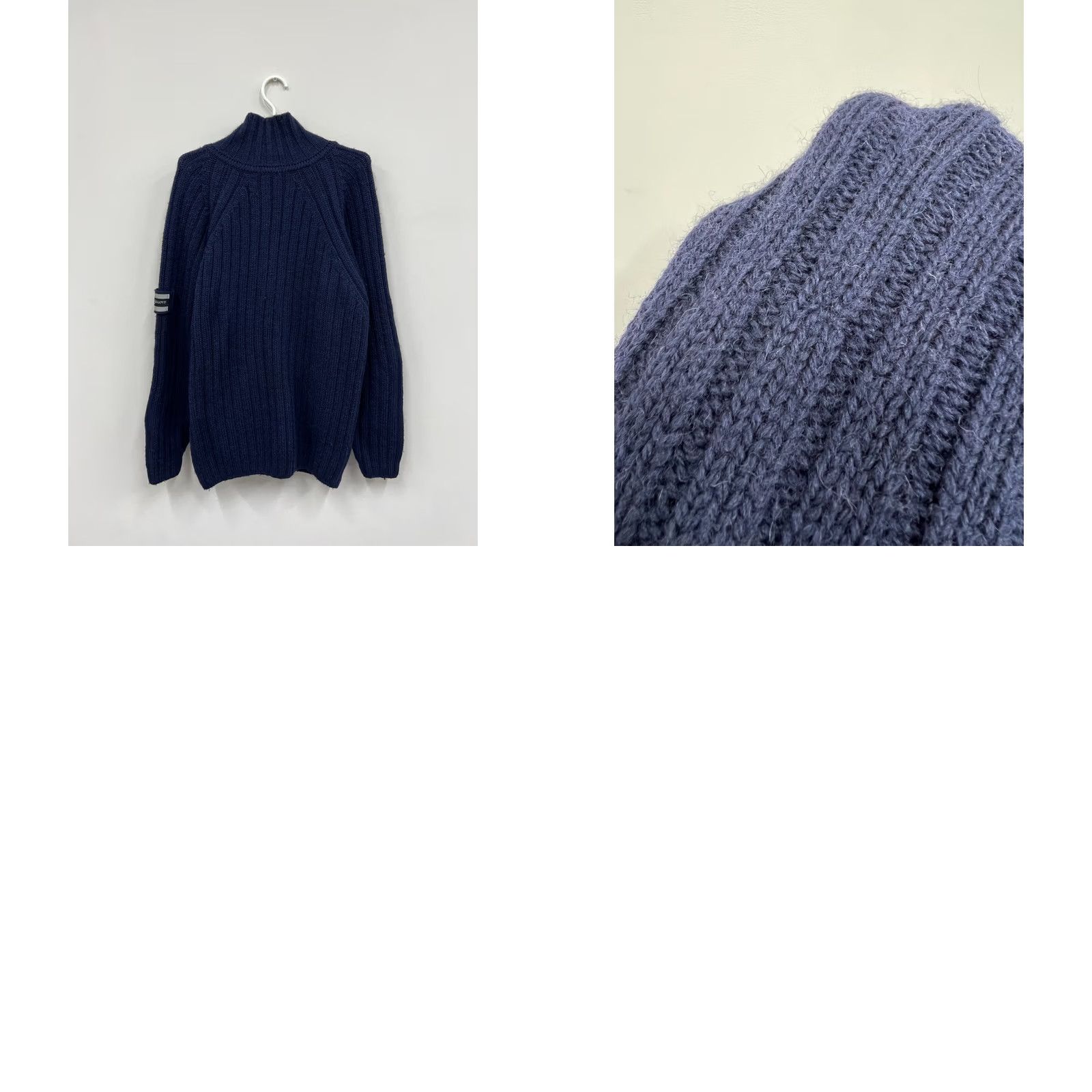 Henri Lloyd VINTAGE Henri Lloyd Wool Knitted Cardigan Sweater M Blue Mens Regular Size M Cardigan Wool Knitted Vintage Men Size US M / EU 48-50 / 2 - 8 Thumbnail