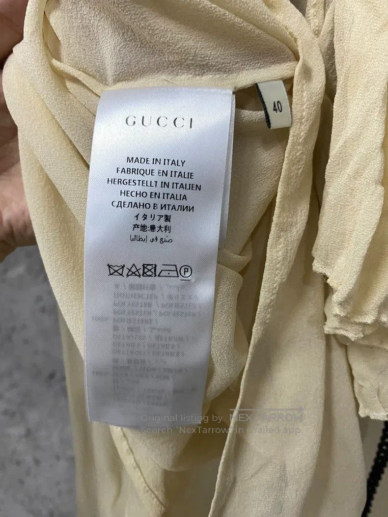 Gucci Gucci Beige lace shirt Size S / US 4 / IT 40 - 7 Thumbnail