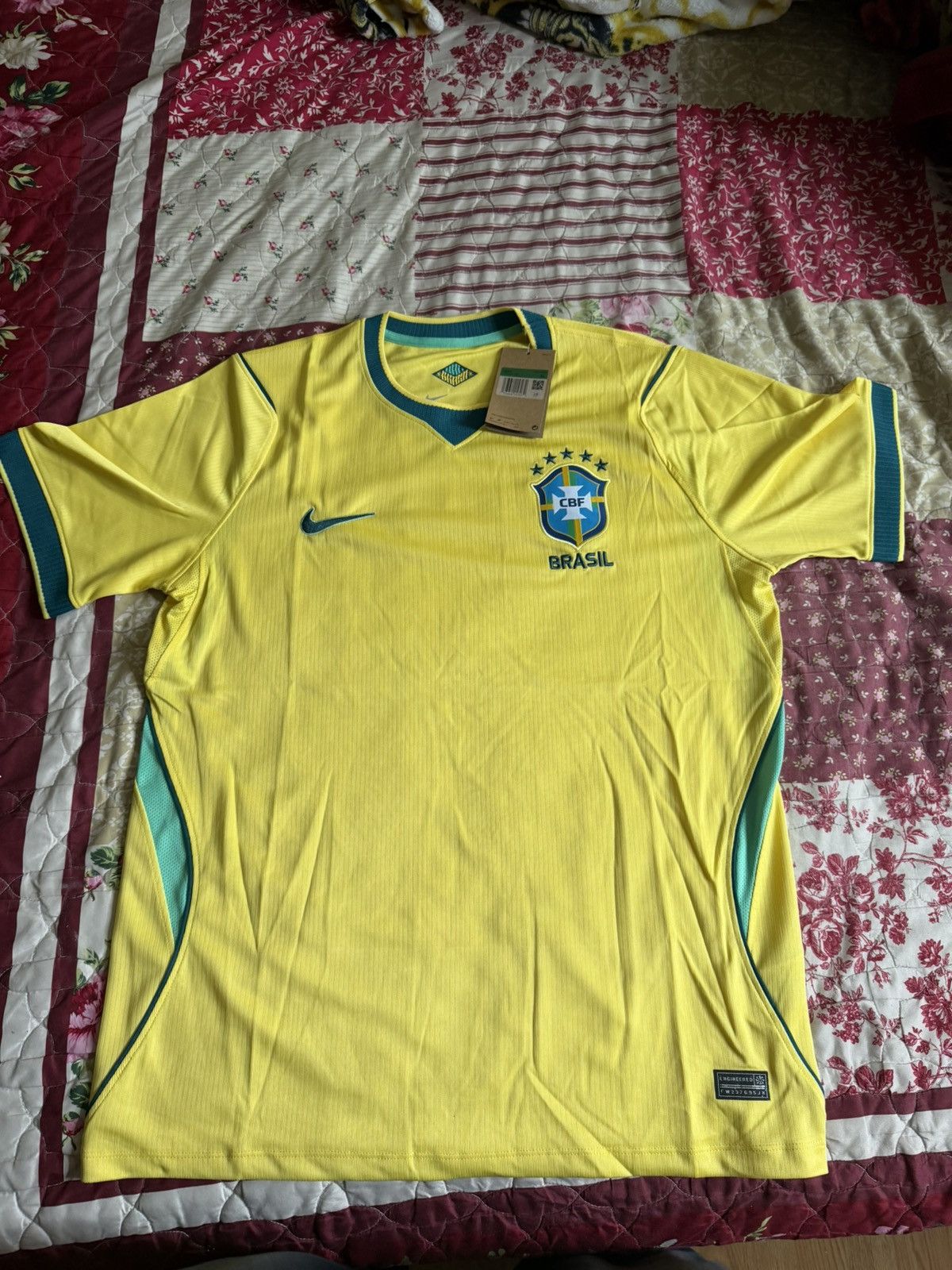 Nike Nike Brazil Jersey Size US XL / EU 56 / 4 - 2 Thumbnail