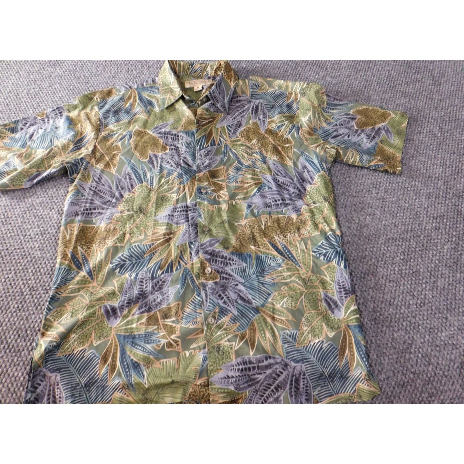Tori Richard Tori Richard Hawaiian Shirt M Green Floral Button-Up Mens Short Sleeve Button-Down Collared Size US M / EU 48-50 / 2 - 2 Thumbnail