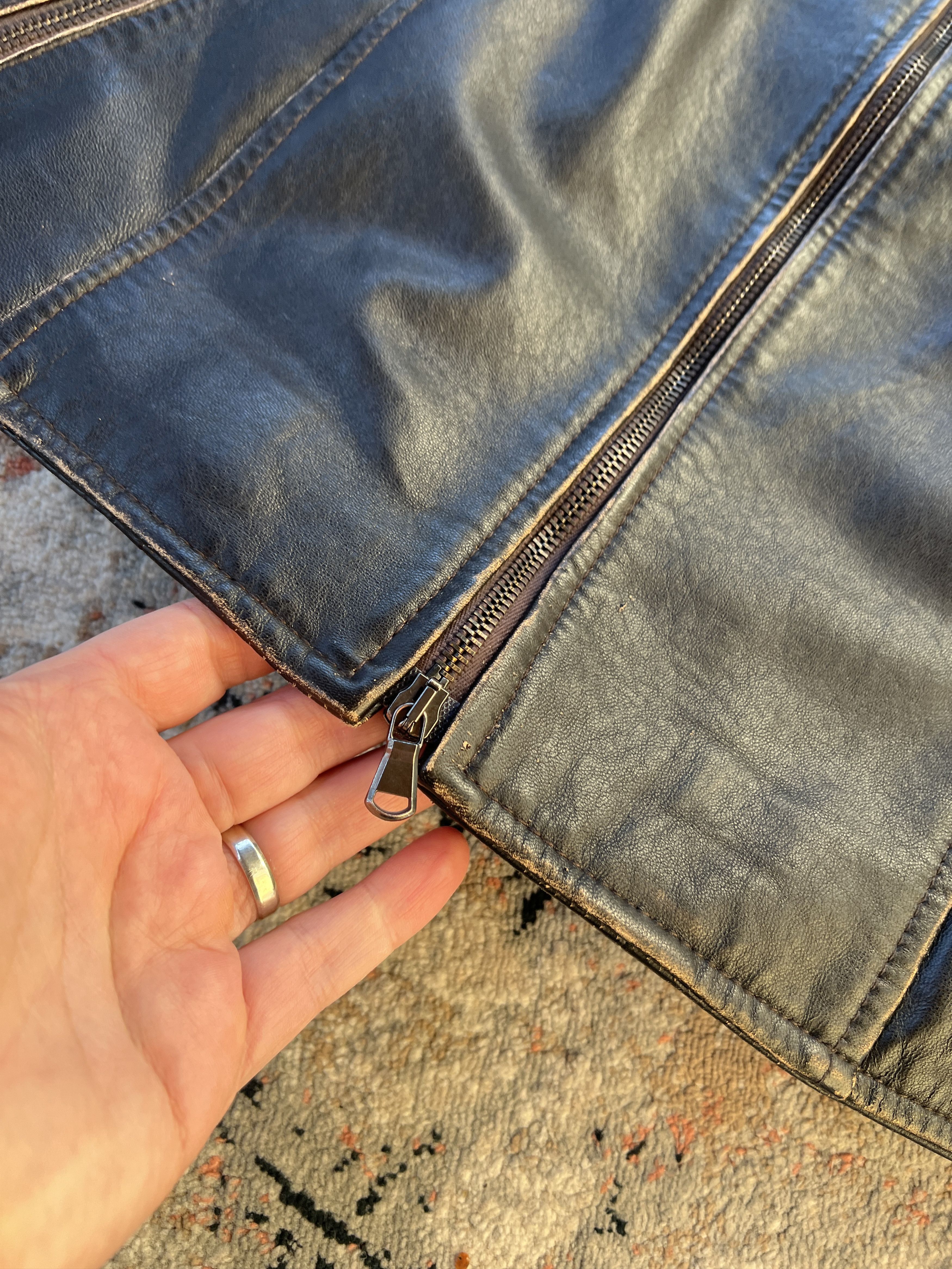 Vintage Moda Pelle Vintage Leather Jacket Size L / US 10 / IT 46 - 6 Thumbnail