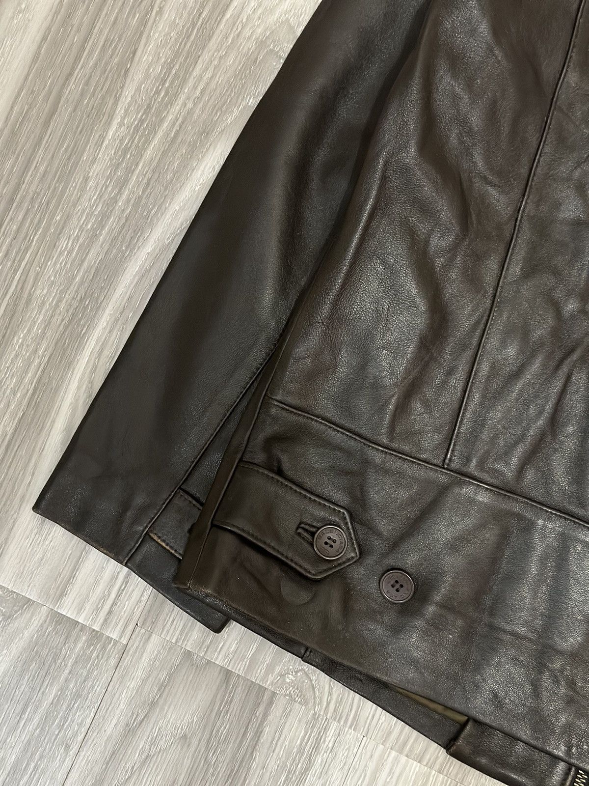 Balenciaga × Vintage Balenciaga Brown Leather Jacket Size US M / EU 48-50 / 2 - 4 Thumbnail