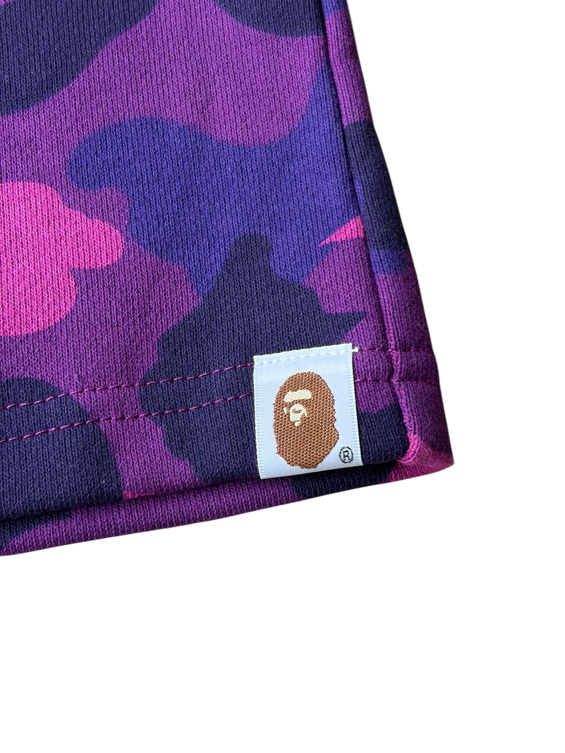 Bape Bape Purple Camo White College Logo Shorts Size US 30 / EU 46 - 4 Thumbnail