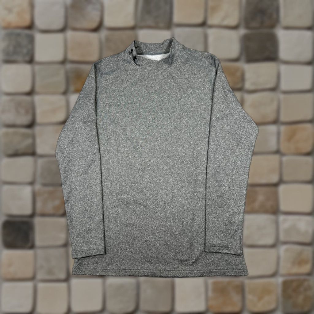 Under Armour Under Armour Shirt Mens Large Gray ColdGear Pullover Size US L / EU 52-54 / 3 - 1 Thumbnail