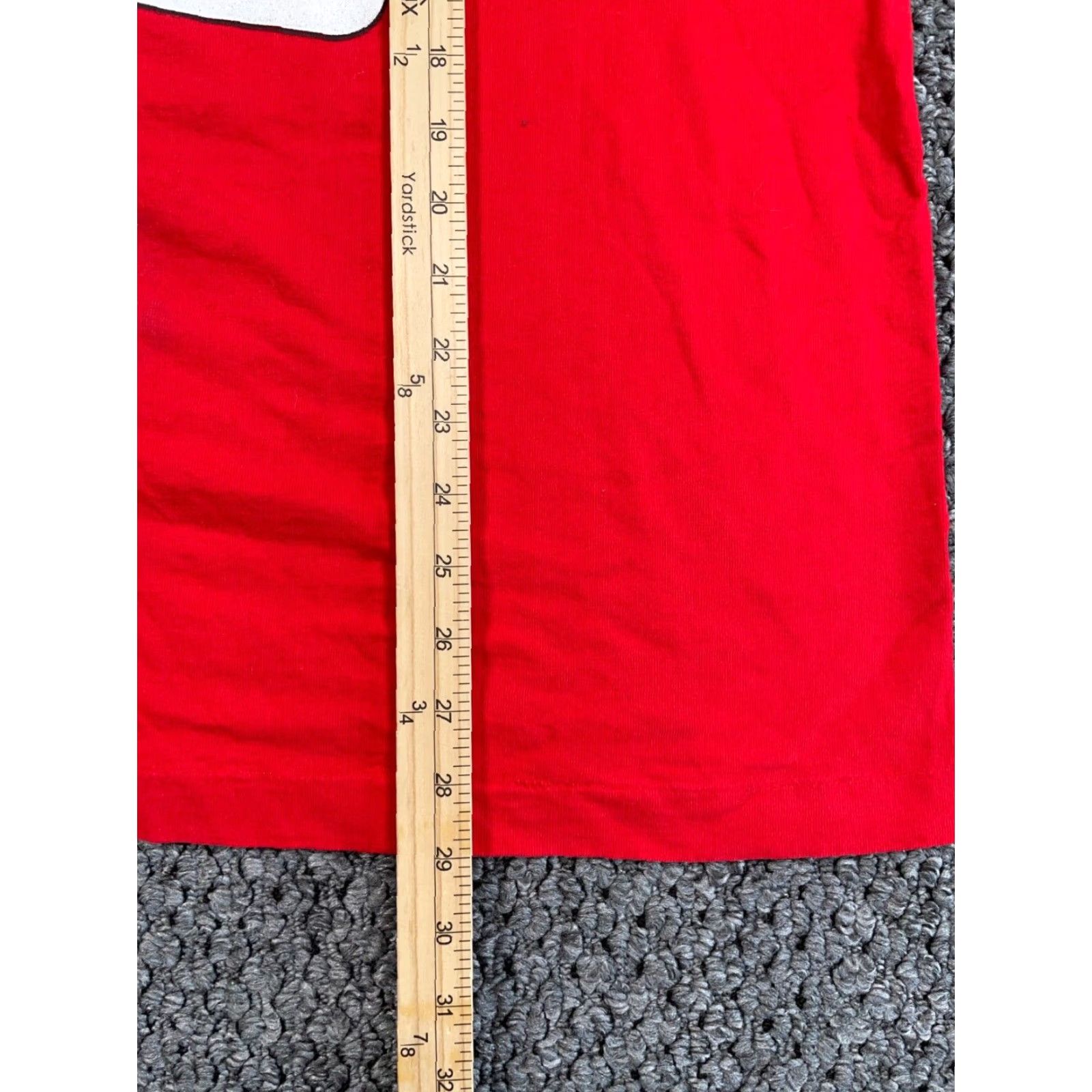 Fruit Of The Loom VINTAGE Las Vegas Queen of Hearts T-Shirt Adult Large Red Cotton 90s City Retro Mens L Size US L / EU 52-54 / 3 - 7 Thumbnail