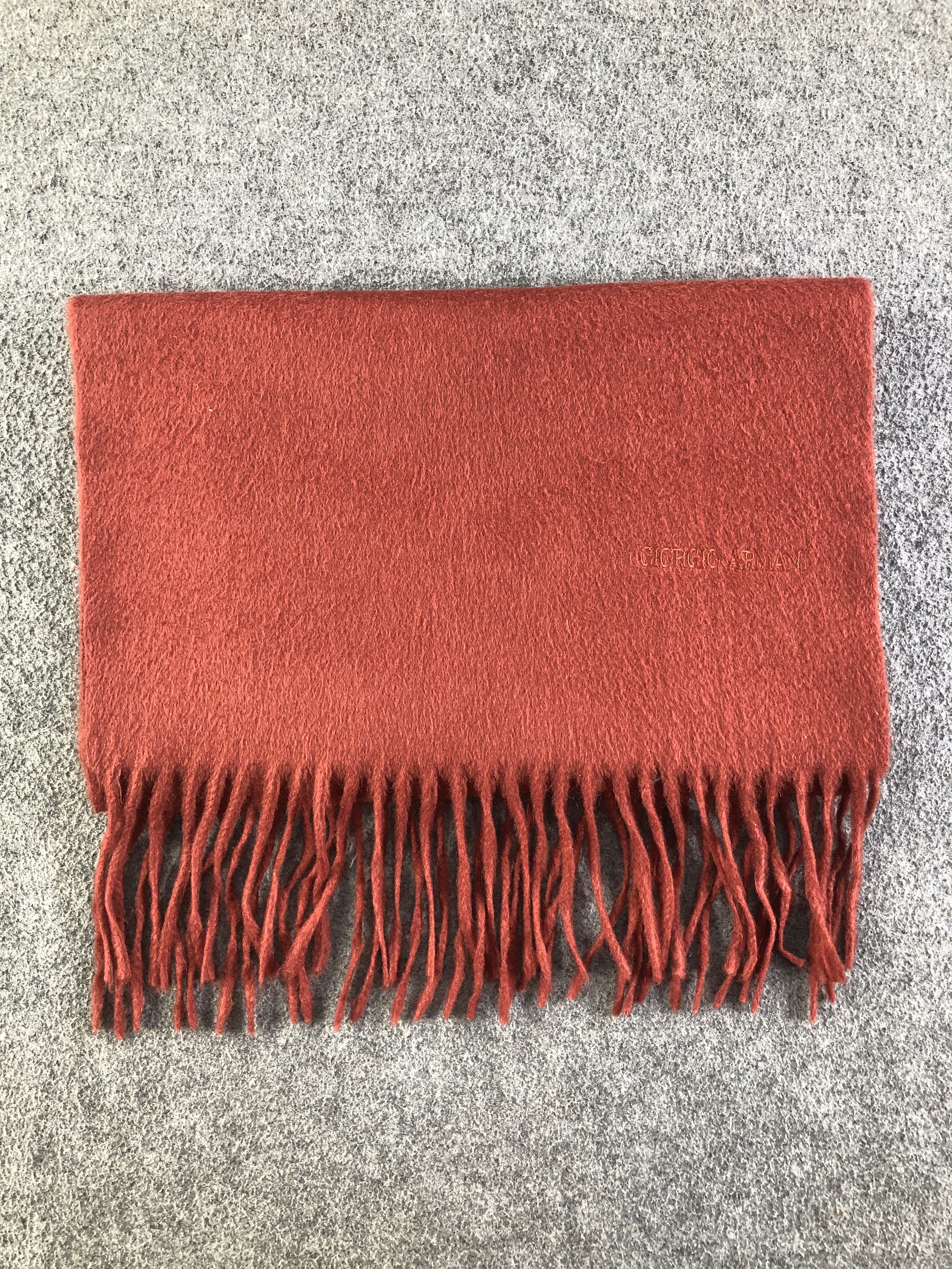 Giorgio Armani Giorgio Armani Cashmere Scarf / Muffler / Neckwear SS1396 Size ONE SIZE - 7 Thumbnail