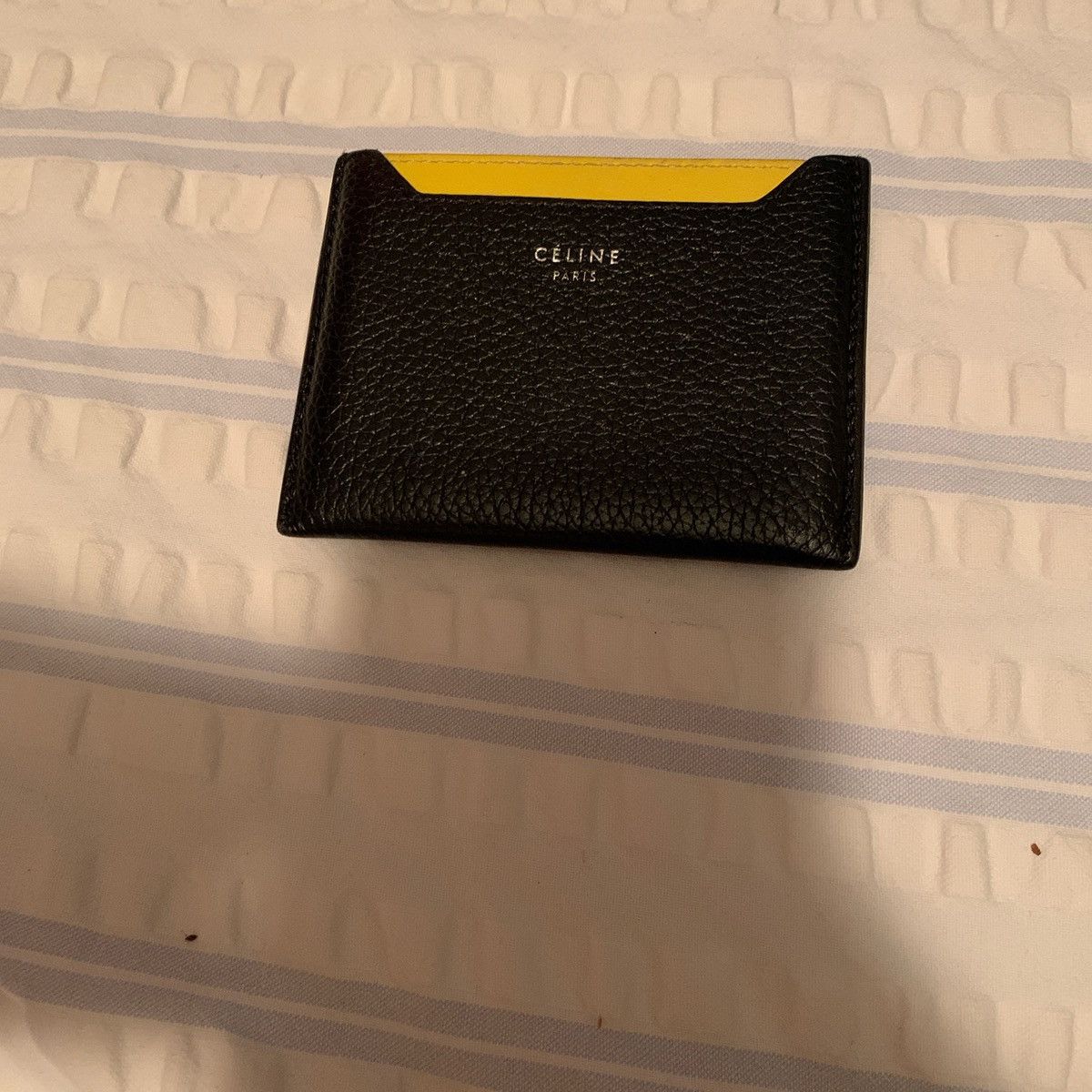 Celine Celine black and yellow leather wallet Size ONE SIZE - 1 Thumbnail