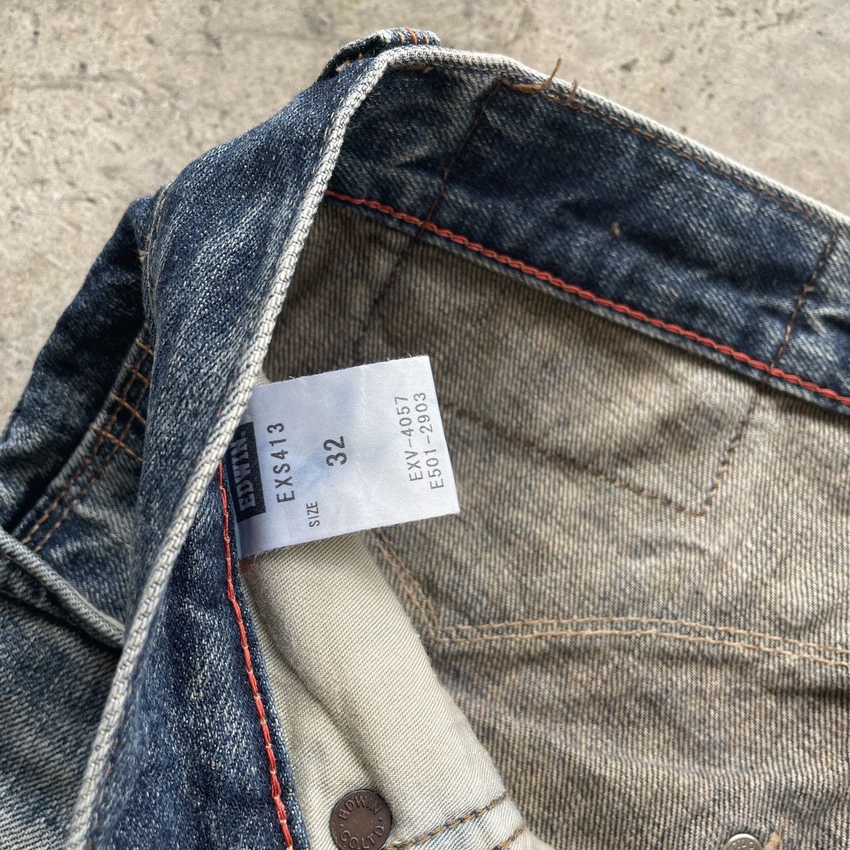 Edwin W34x31.5 Vintage Edwin Distressed Denim Faded Jeans Pants Size US 34 / EU 50 - 9 Thumbnail