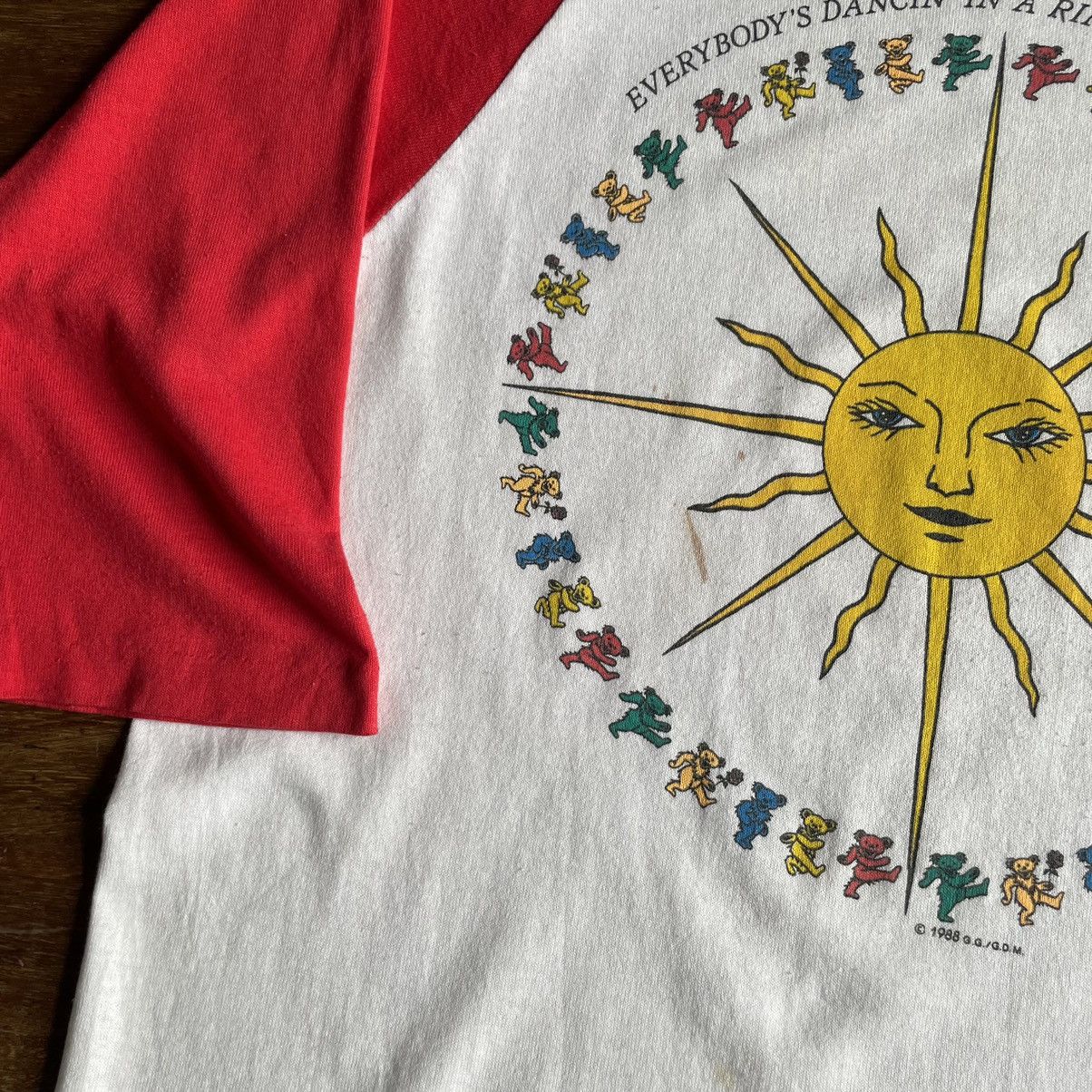 Band Tees × Grateful Dead × Vintage ☆ Vintage 1988 “Grateful Dea/d” Raglan 🌞 Size US L / EU 52-54 / 3 - 3 Thumbnail