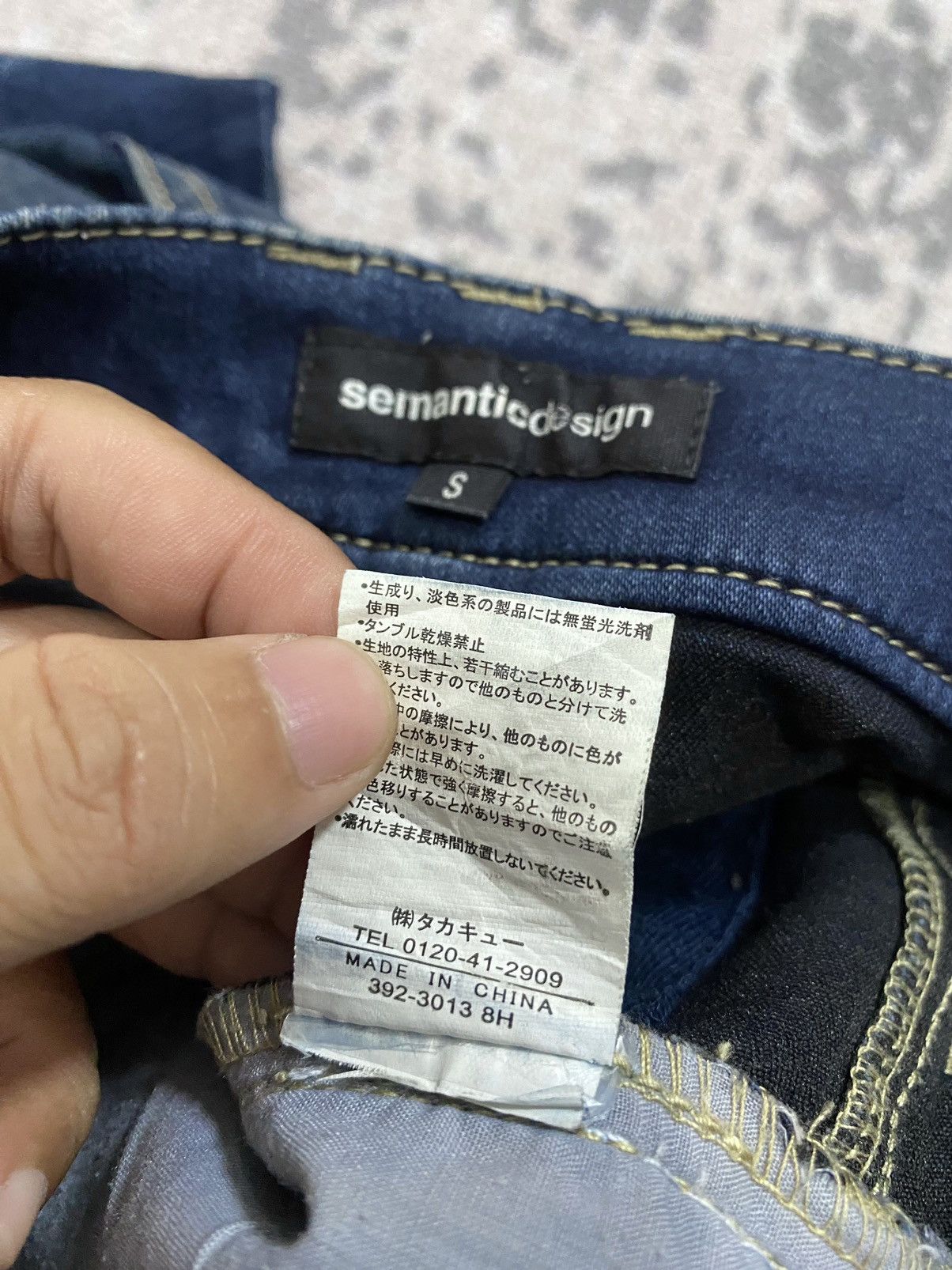 Tornado Mart Semantic Design Silver Whisker Waxed Jeans Size US 30 / EU 46 - 7 Thumbnail