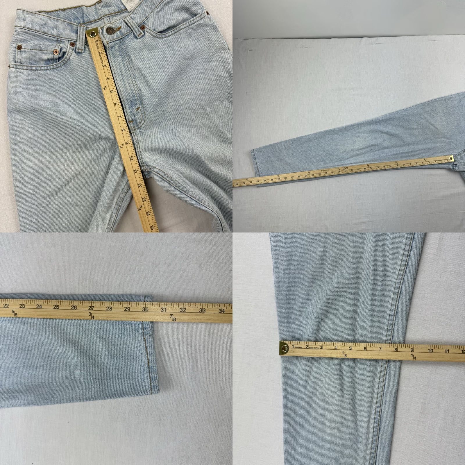 Levi's VINTAGE Levi's 512 Jeans Womens 9 Blue Tapered Slim Fit 90s Classic Size 30" / US 8 / IT 44 - 8 Thumbnail
