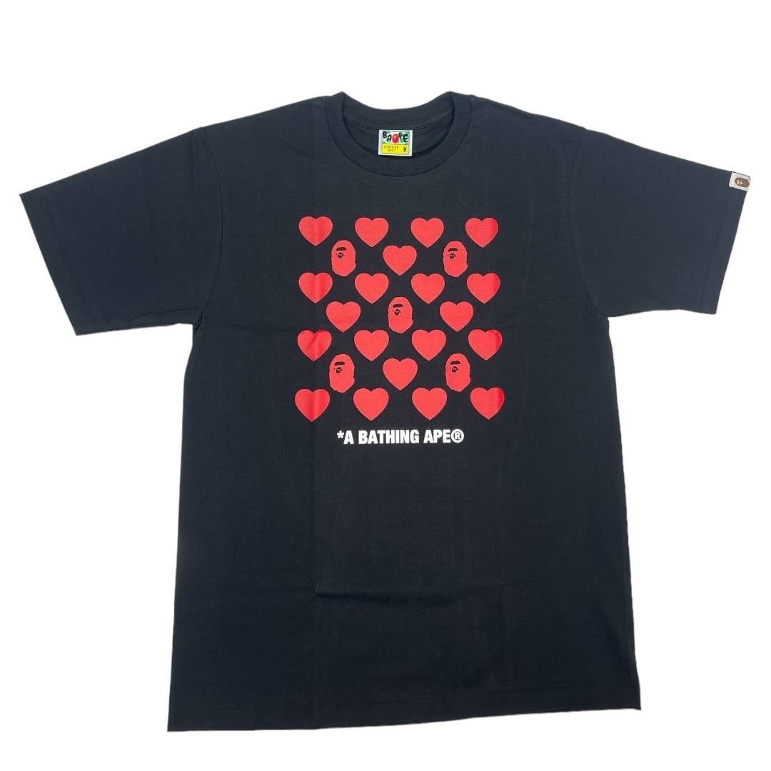 image of Bape Valentine Box Tee in Black, Men's (Size Medium)