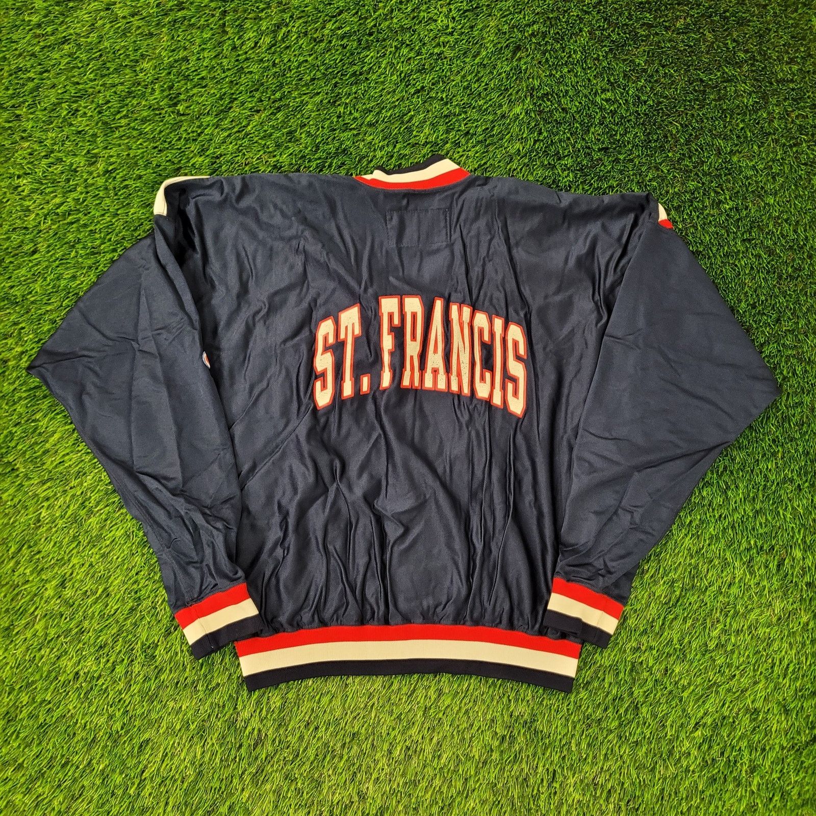 Champion VTG 90s Champion St-Francis Brooklyn College Jacket M Baggy Size US M / EU 48-50 / 2 - 2 Thumbnail