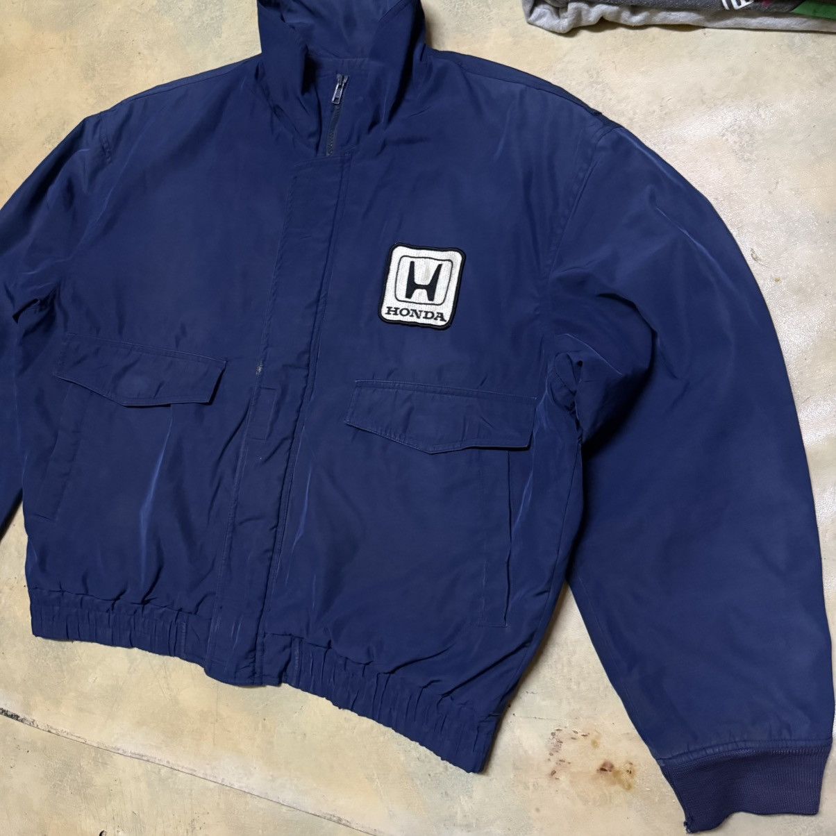 Honda × Vintage Vintage Honda Racing Big Logo Zipper Jacket Size US XL / EU 56 / 4 - 3 Thumbnail