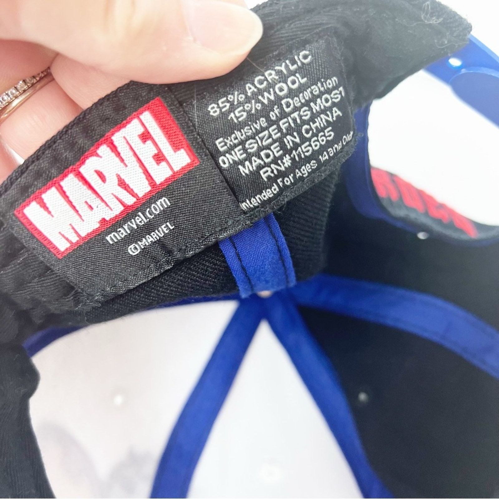 Marvel Comics Marvel Avengers Embroidered Snap Back Trucker Cap Unisex OS Size ONE SIZE - 7 Thumbnail