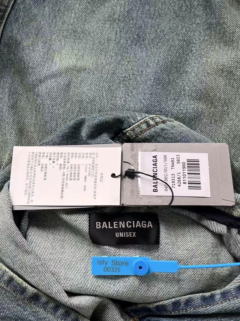 Balenciaga Balenciaga size 1 Pull-over hooded denim jacket Size US XS / EU 42 / 0 - 3 Thumbnail